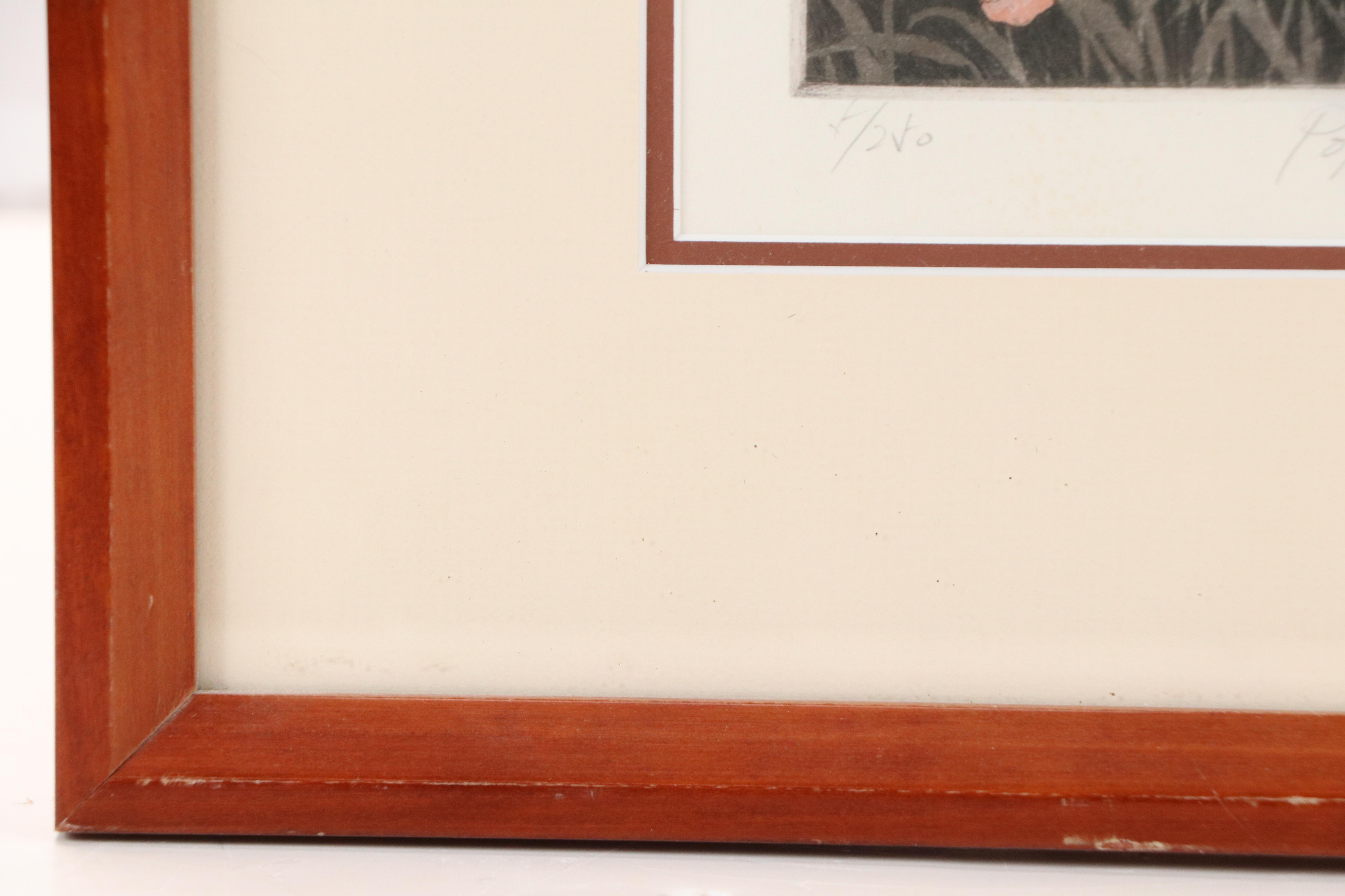 Color Etching with Aquatint "Poppy Field"