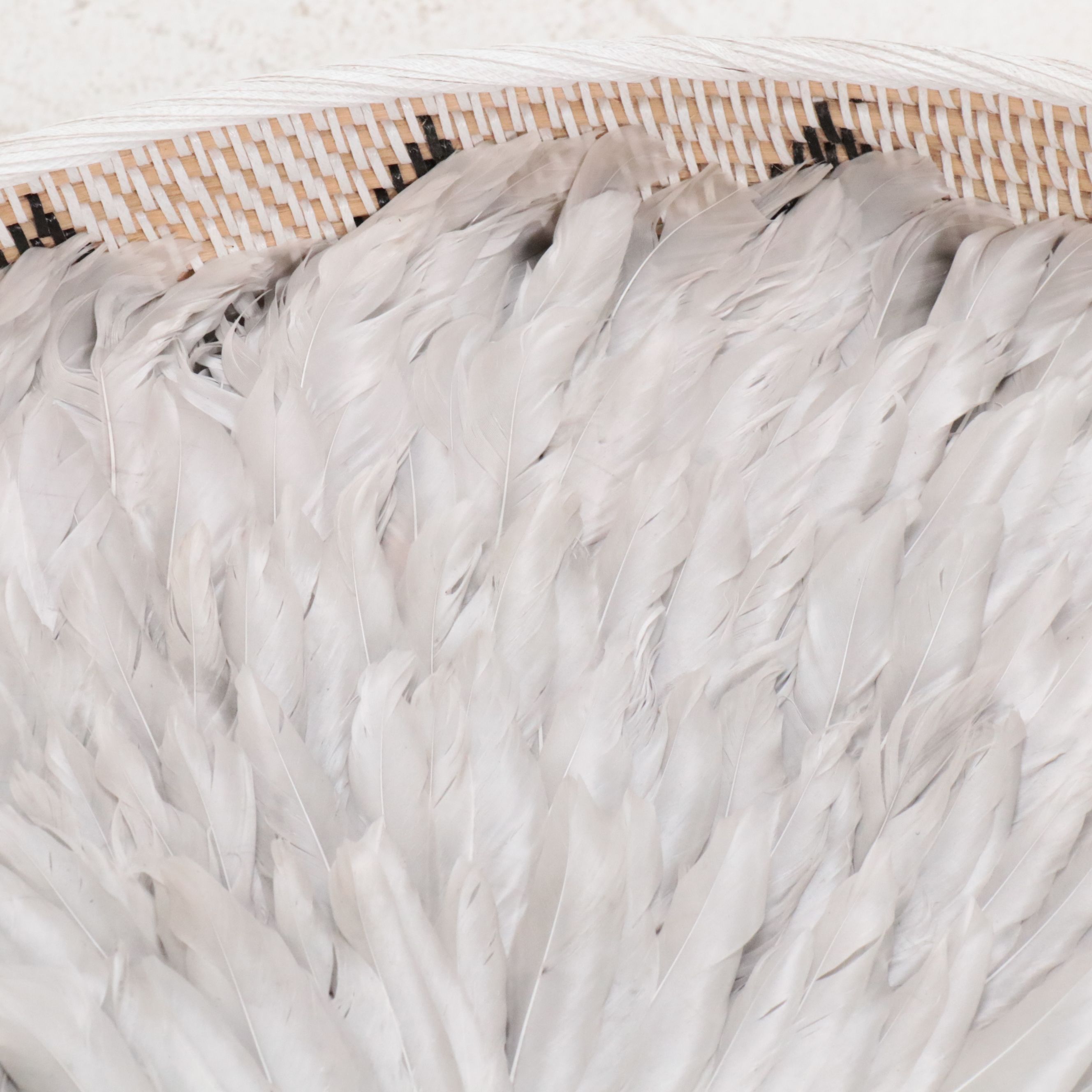 Folk Art Style Woven Occasional Table