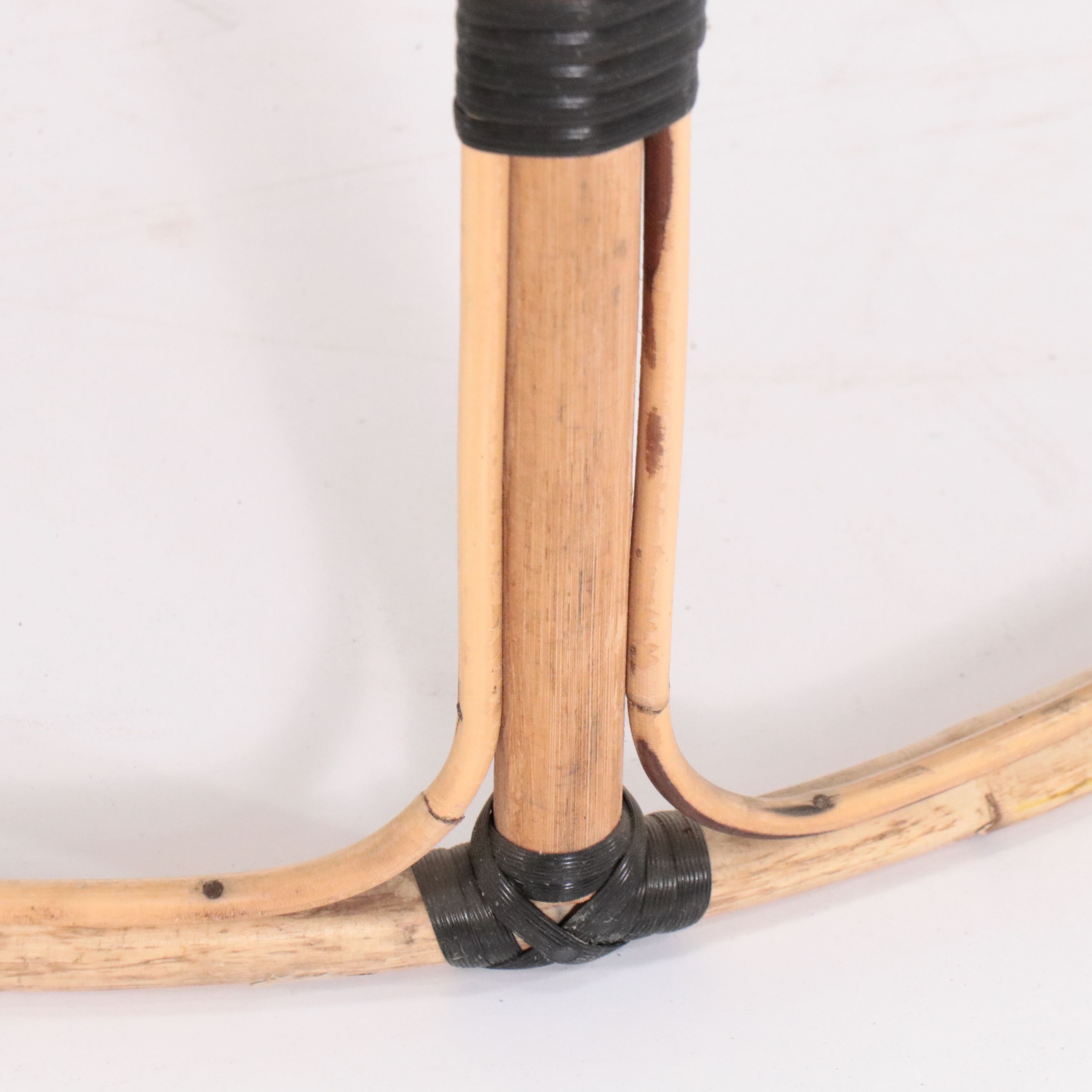 Folk Art Style Woven Occasional Table