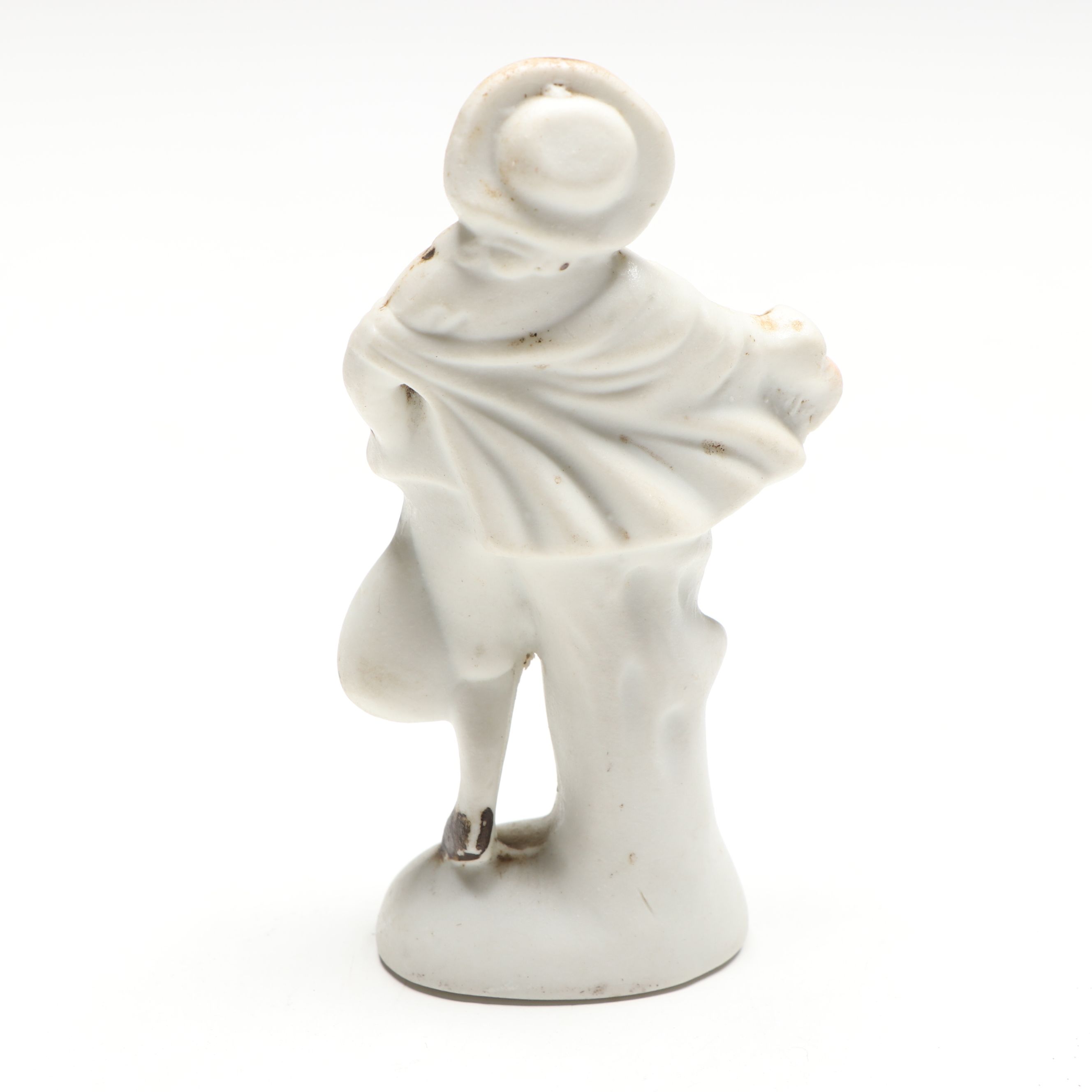 Occupied Japan Era Bisque Porcelain Planter and Figurines , Mid-20th Century