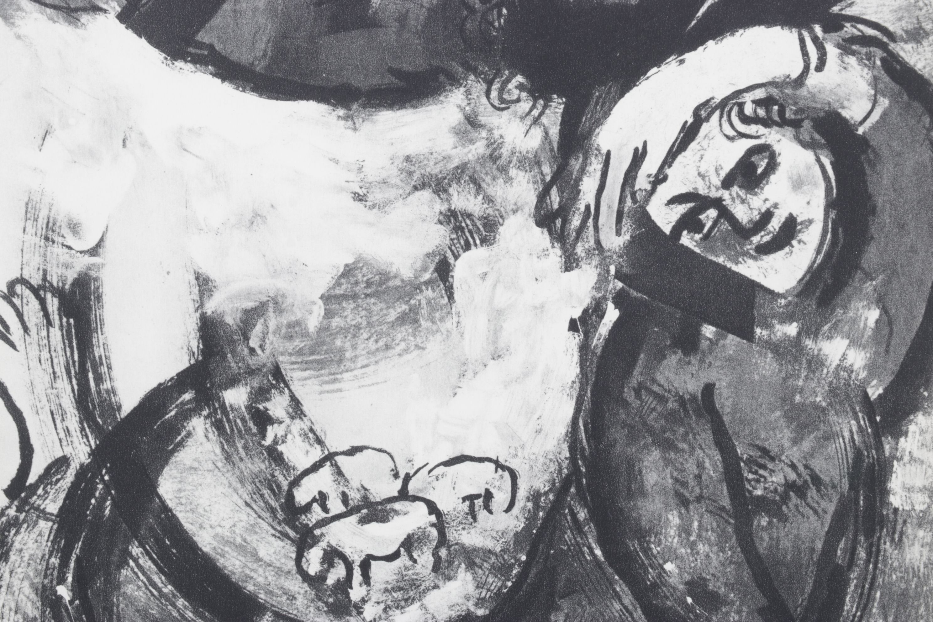 After Marc Chagall Offset Lithograph "The Flood", 1960