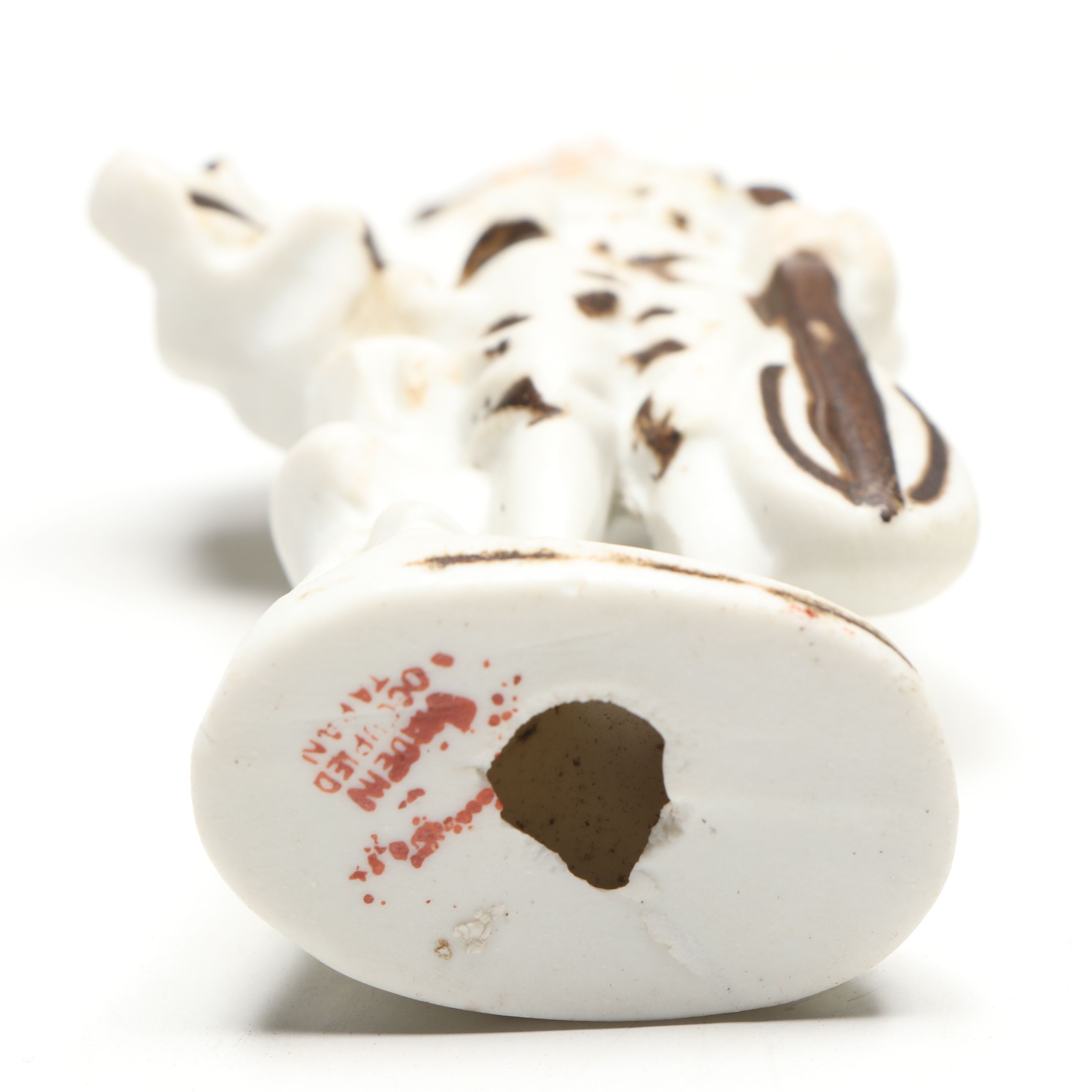 Occupied Japan Era Bisque Porcelain Planter and Figurines , Mid-20th Century