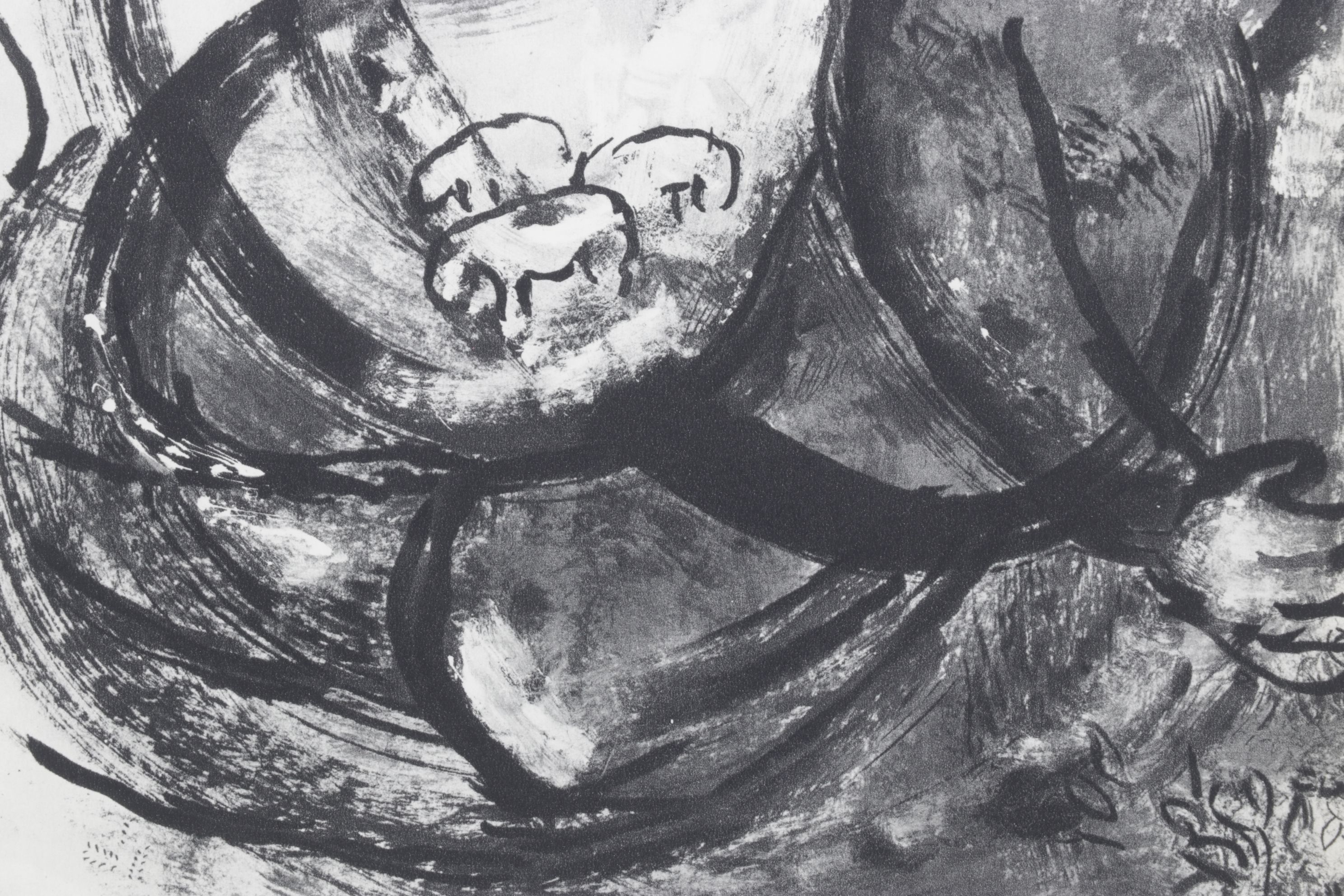 After Marc Chagall Offset Lithograph "The Flood", 1960