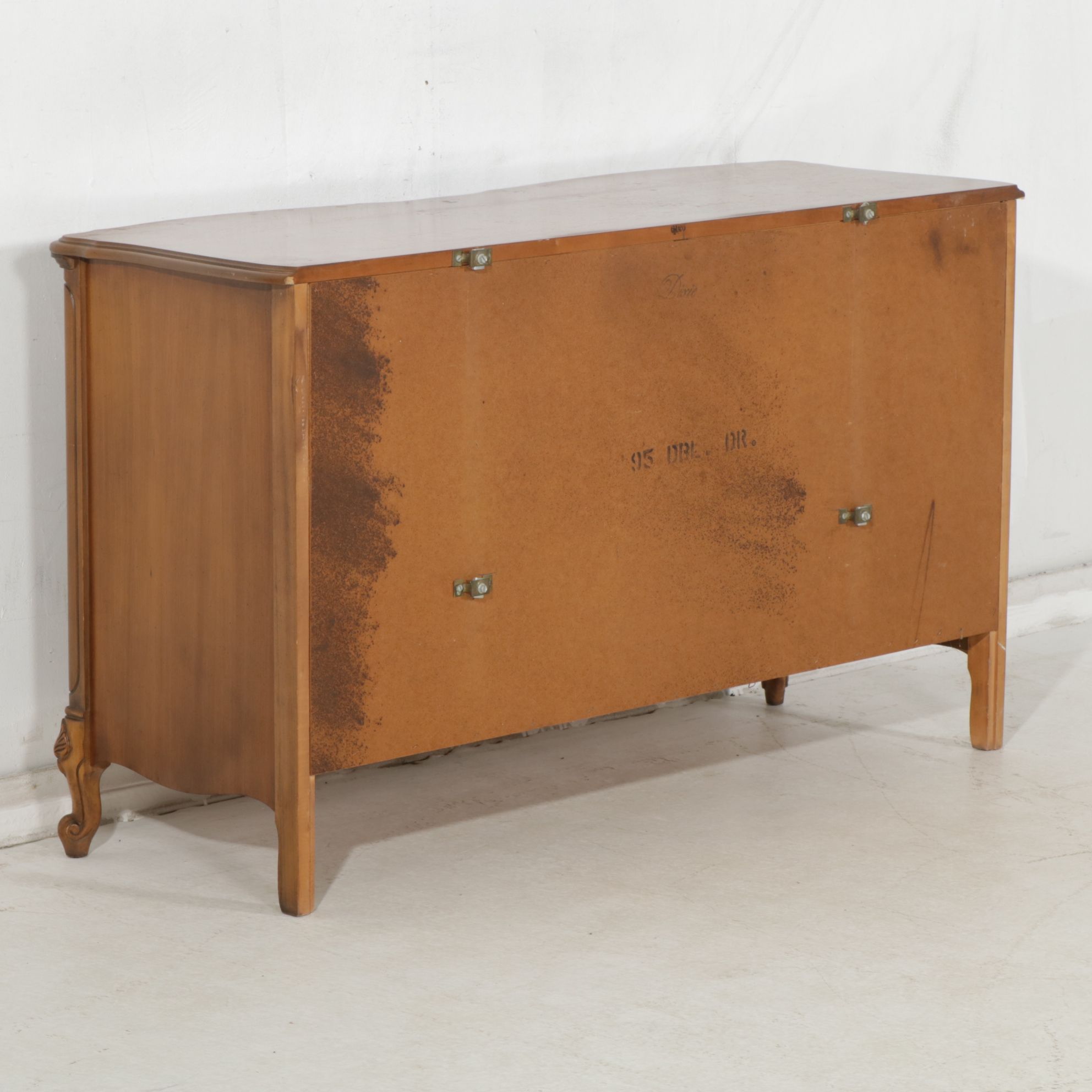 Dixie Furniture French Provincial Style Cherry Dresser and Mirror