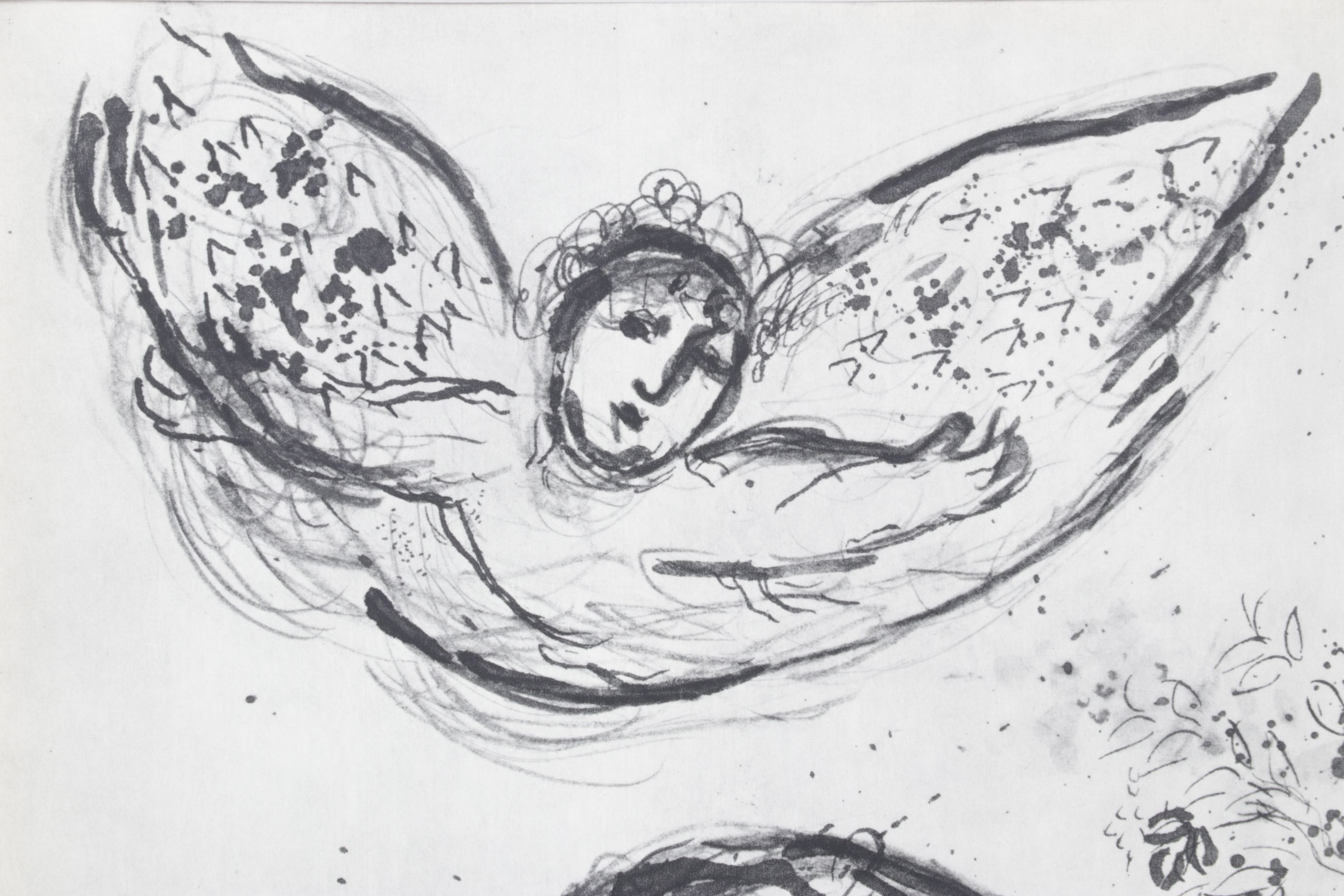 After Marc Chagall Offset Lithograph "Hagar, at Night in the Desert", 1960