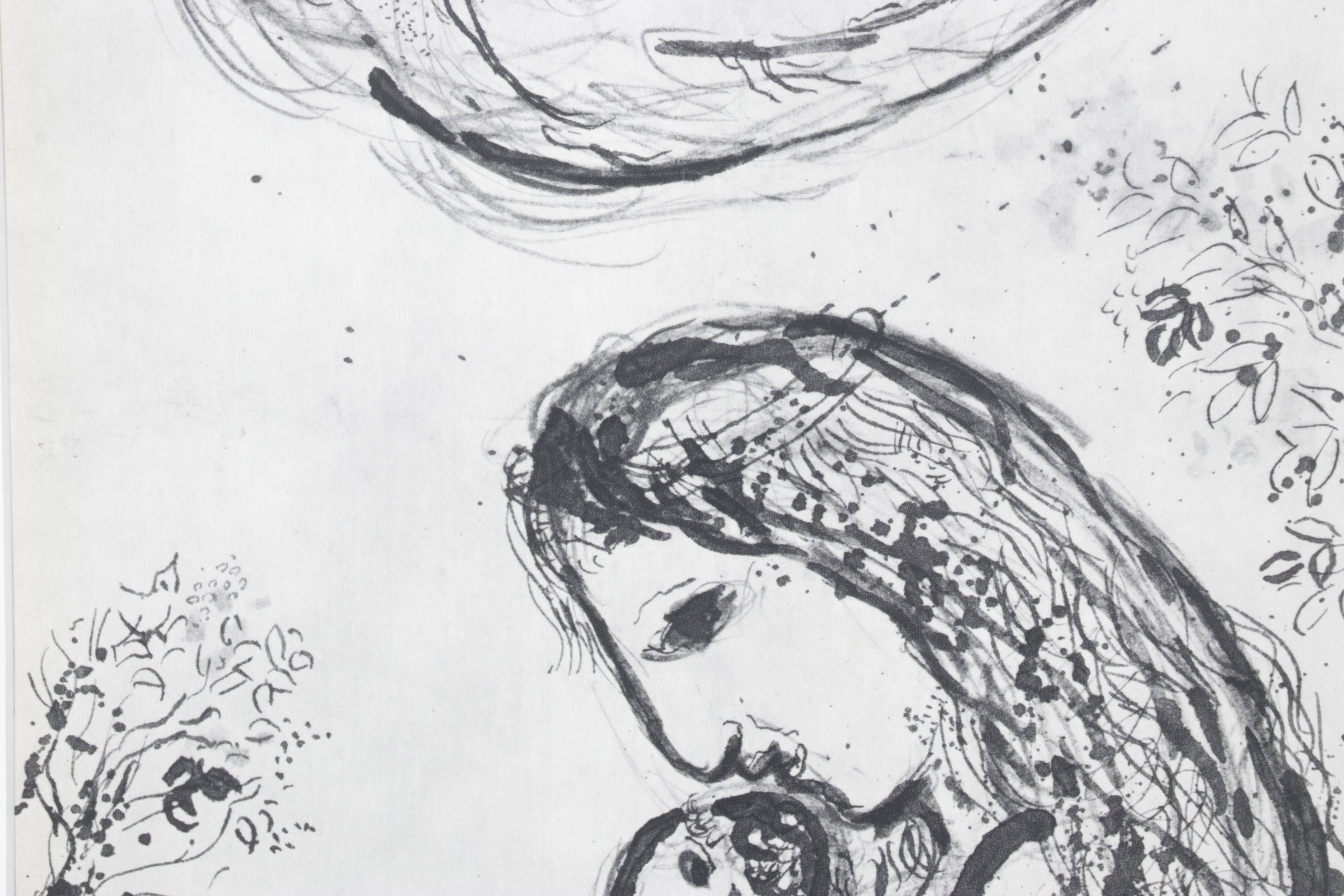 After Marc Chagall Offset Lithograph "Hagar, at Night in the Desert", 1960