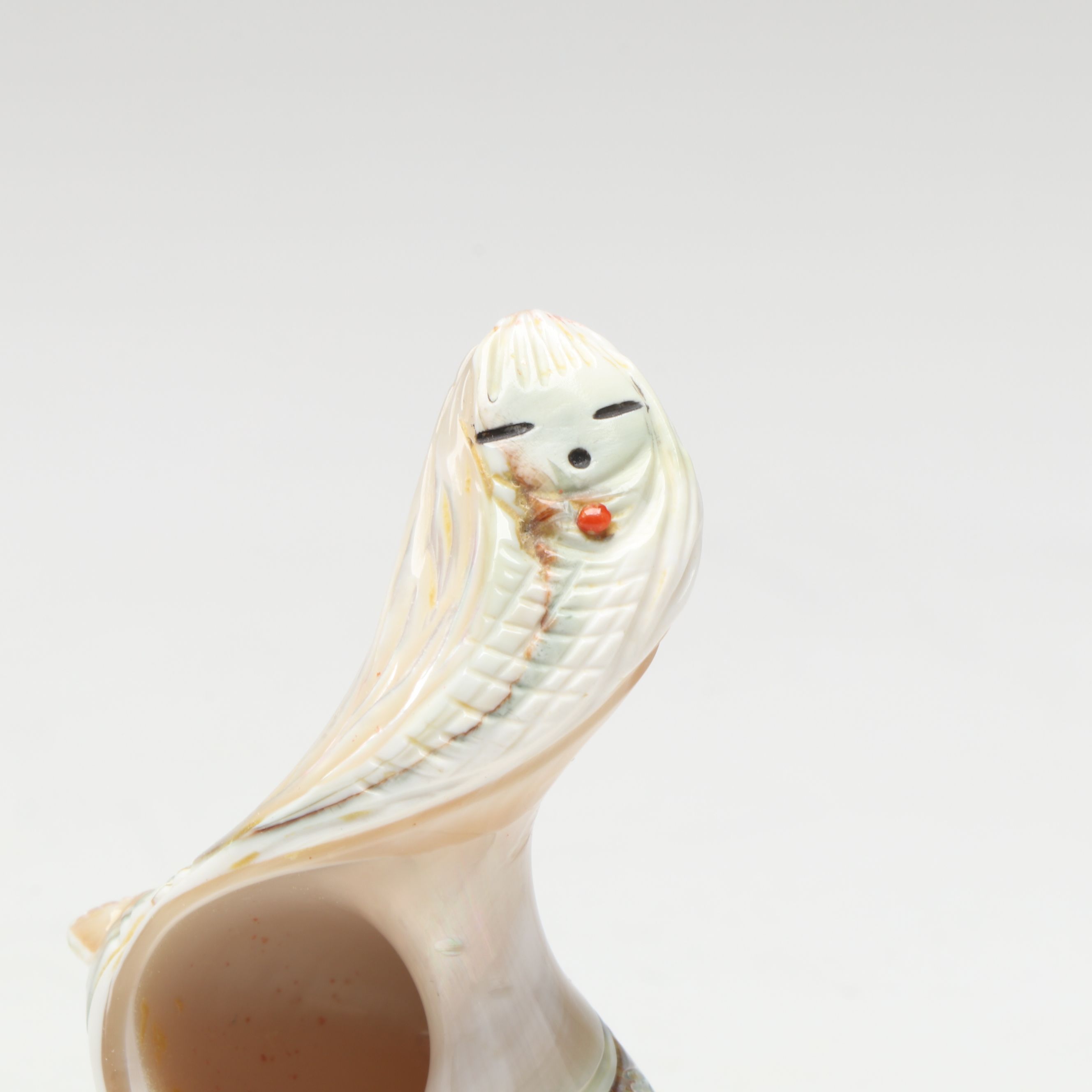 Zuni Double Corn Maiden Carved Snail Shell Fetish