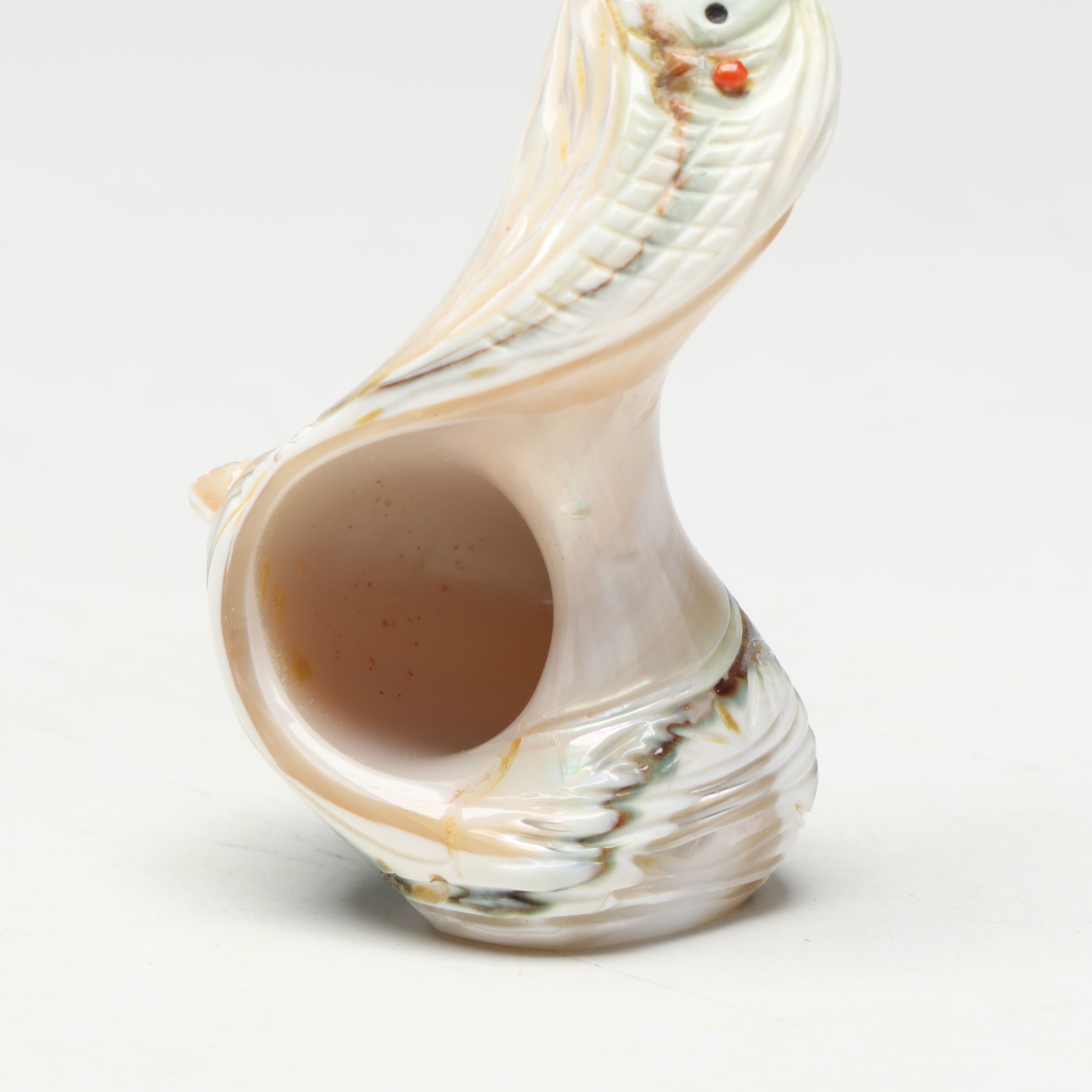 Zuni Double Corn Maiden Carved Snail Shell Fetish