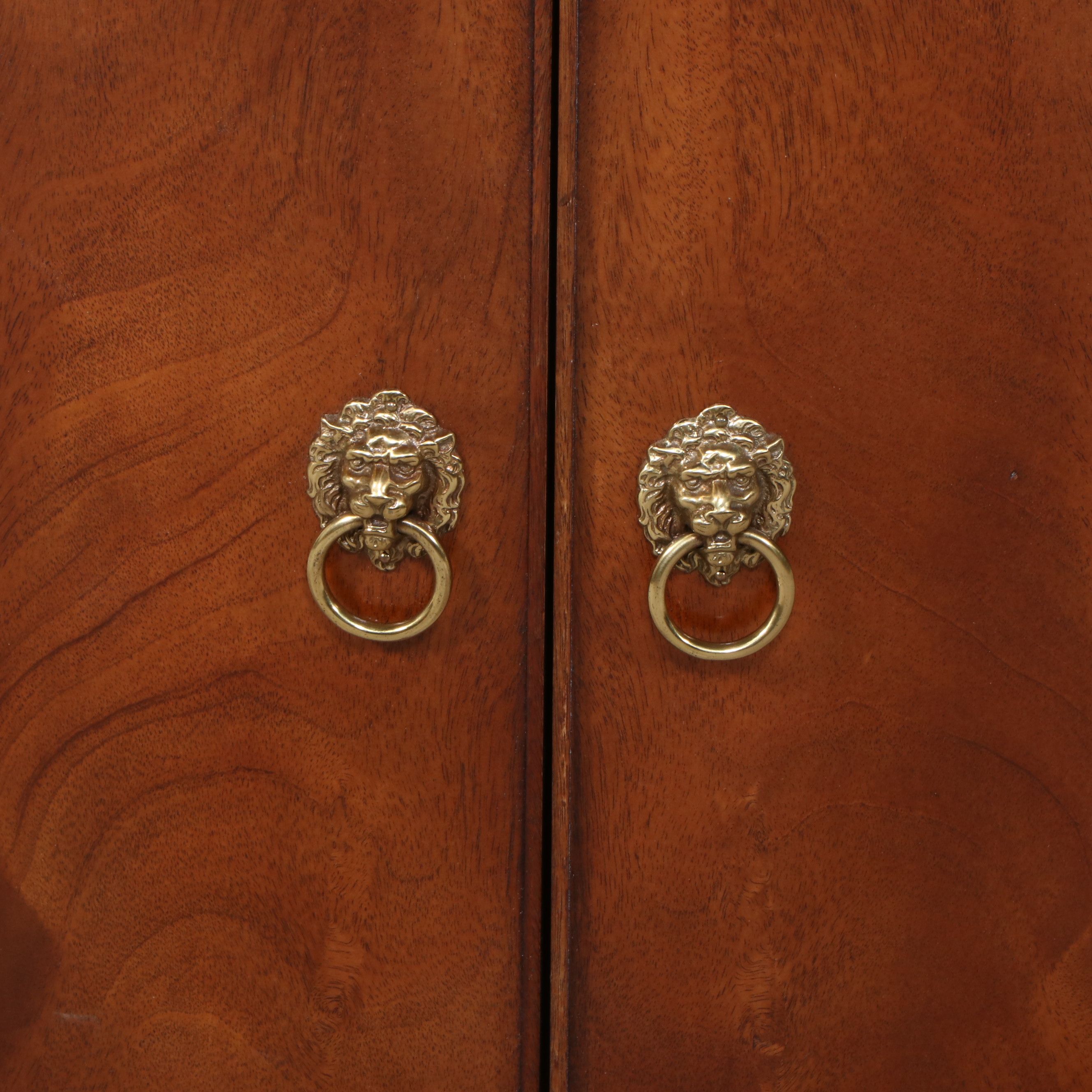 Henredon Mahogany Demilune Cabinet