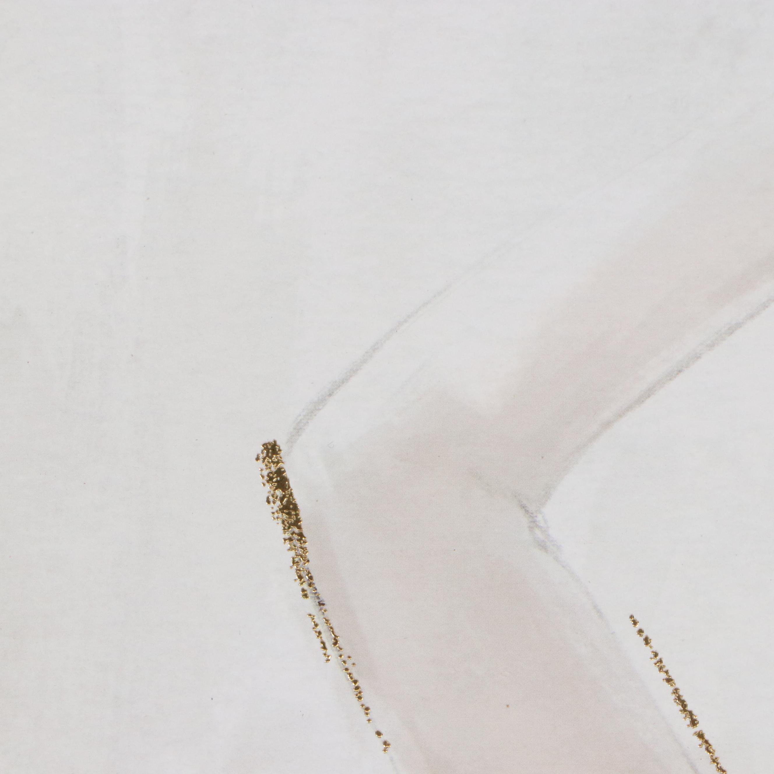 Providence for AtHome Gilt Offset Lithograph of Seated Nude Woman, 21st C.