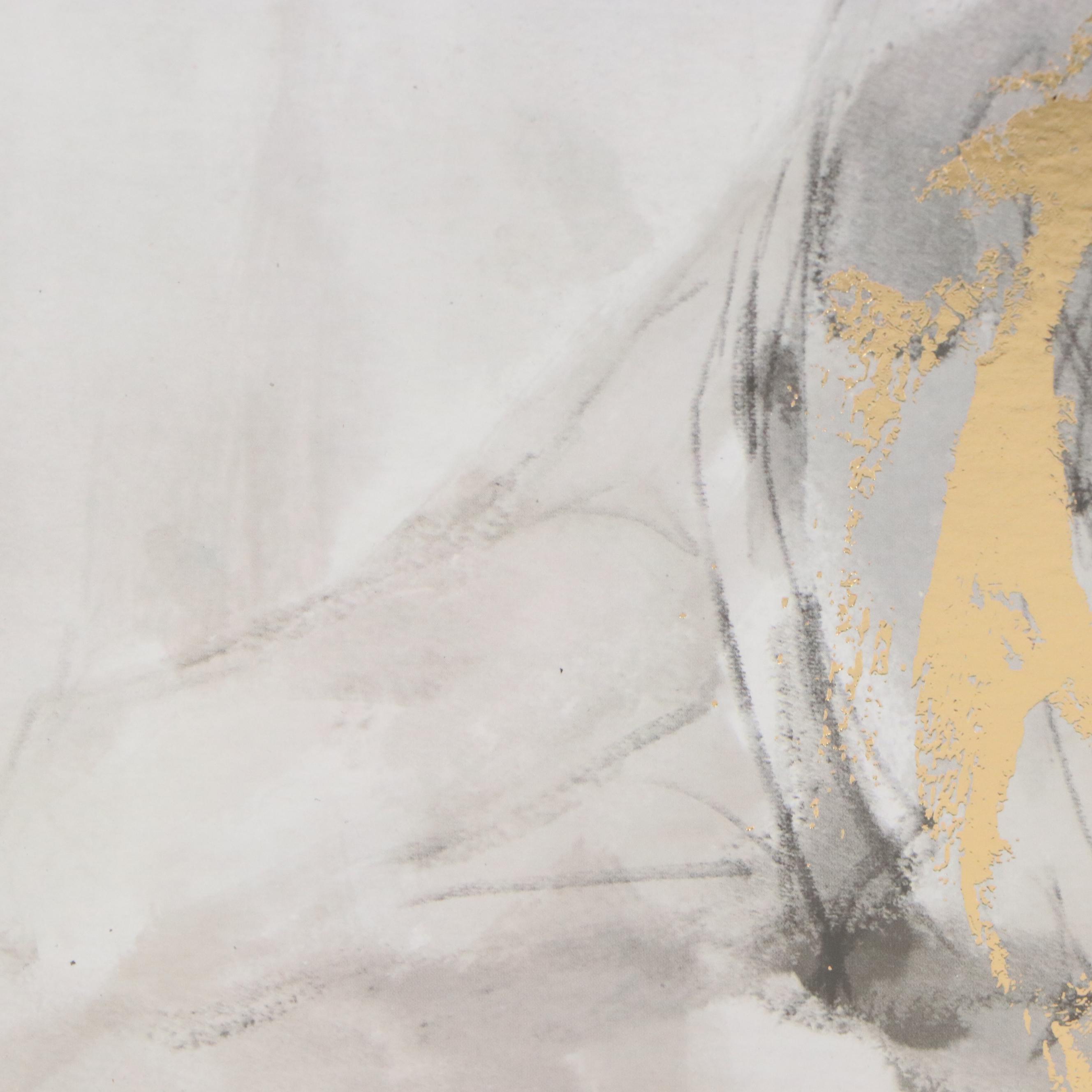 Providence for AtHome Gilt Offset Lithograph of Seated Nude Woman, 21st C.