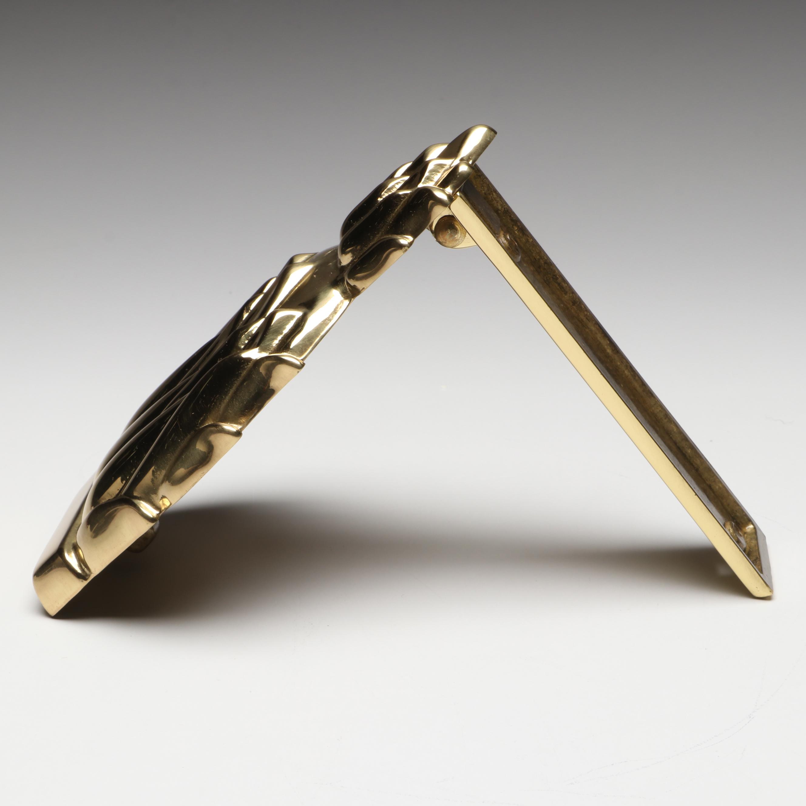 Vintage G&D Solid Brass Pineapple Door Knocker