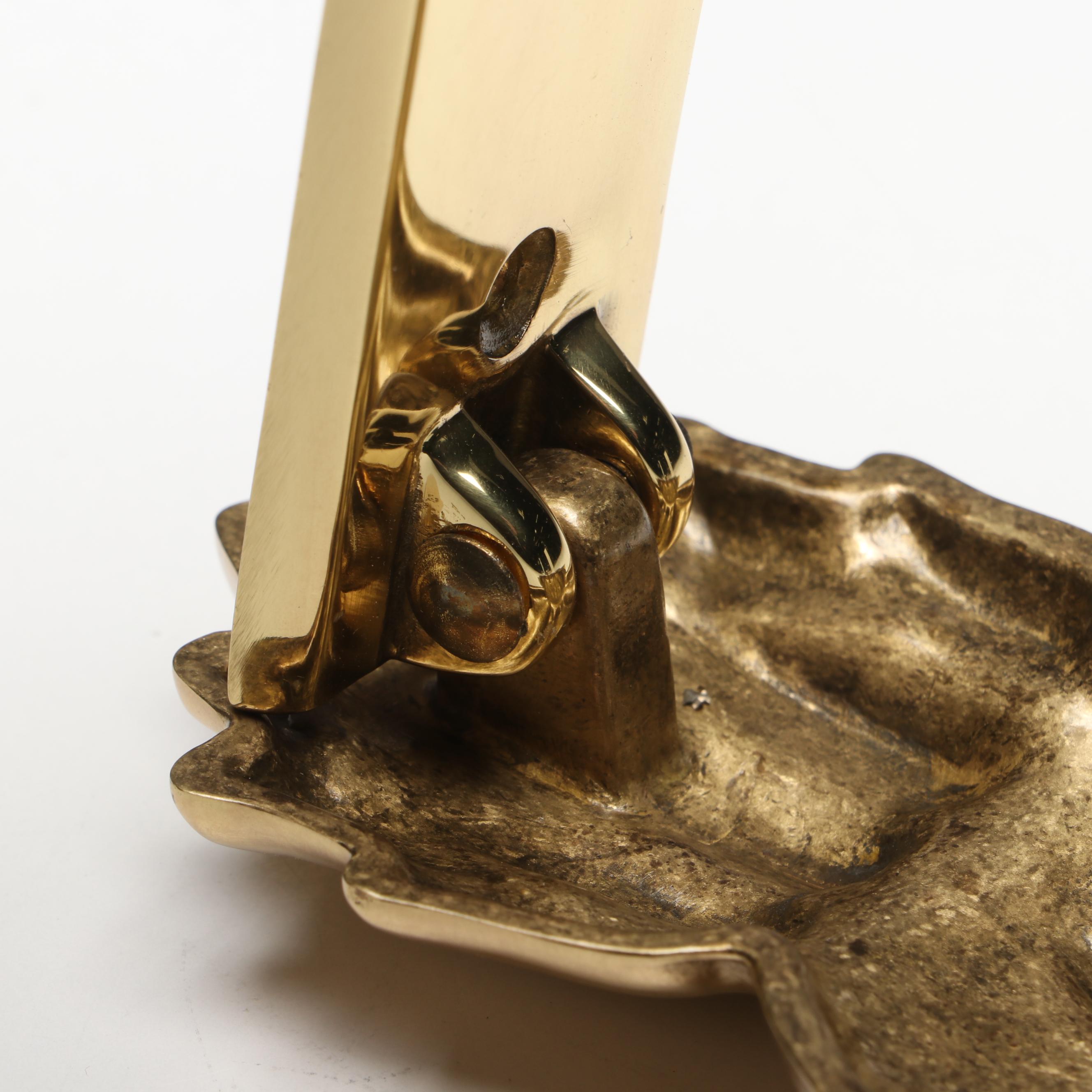 Vintage G&D Solid Brass Pineapple Door Knocker