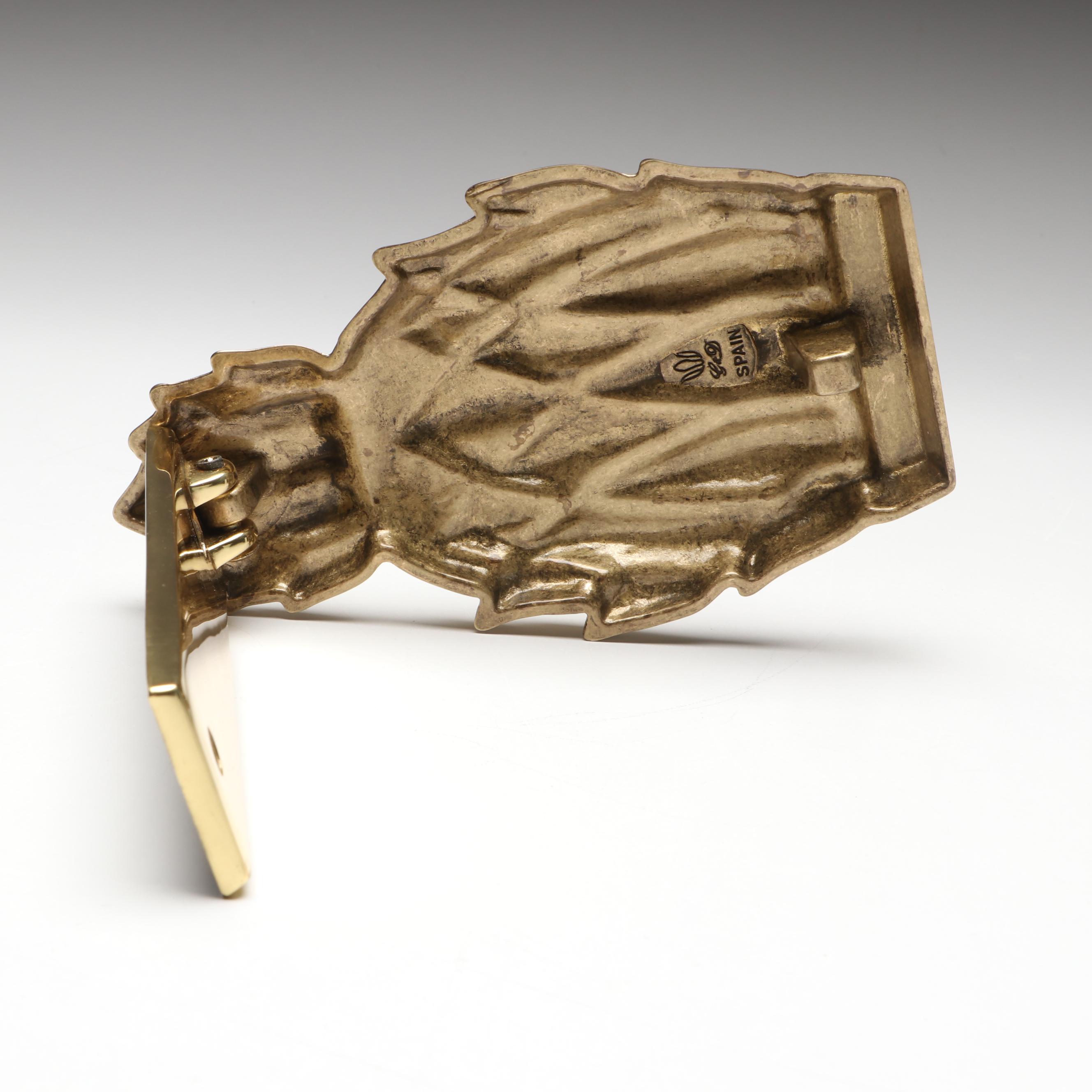 Vintage G&D Solid Brass Pineapple Door Knocker