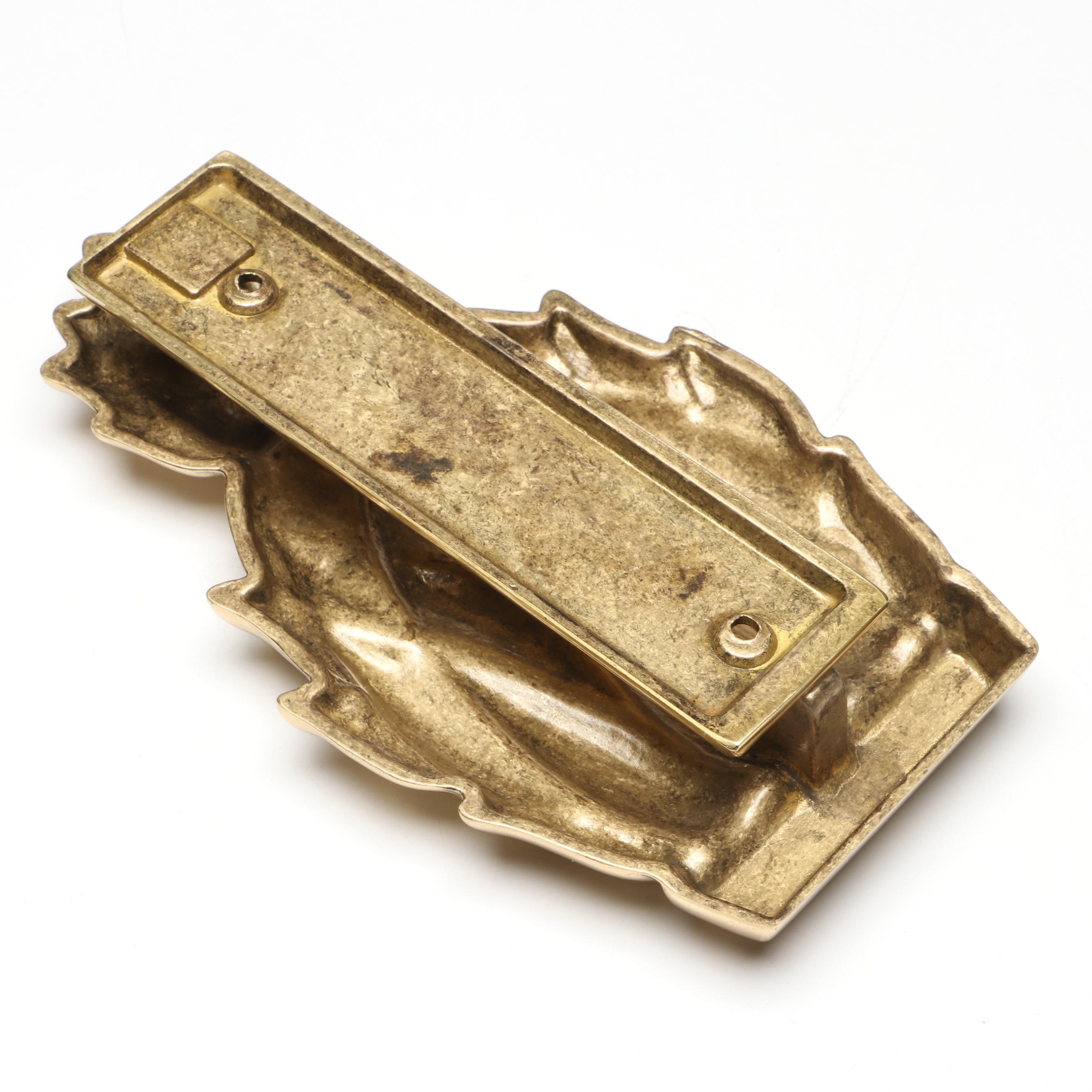 Vintage G&D Solid Brass Pineapple Door Knocker