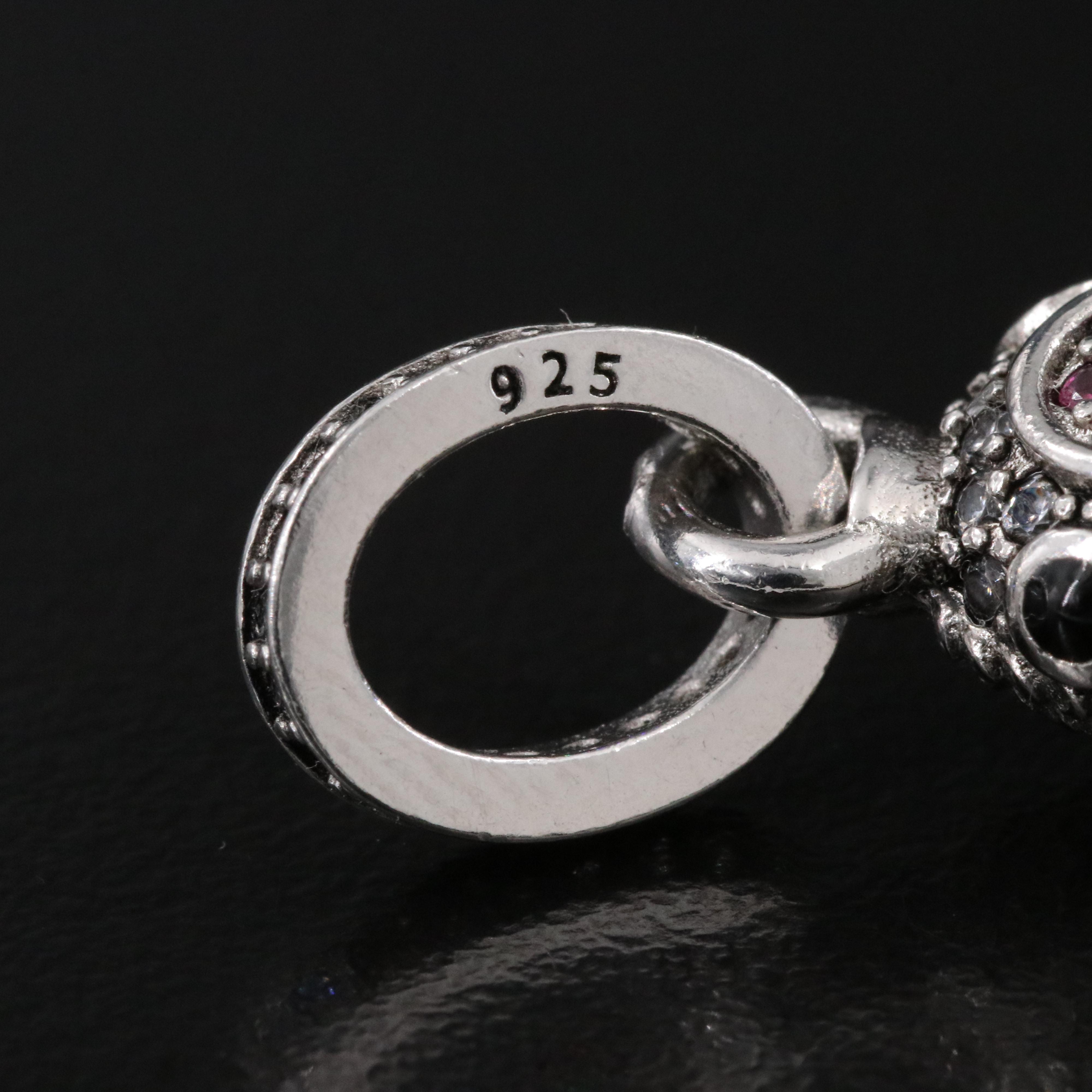 Sterling CZ and Ruby Koi Fish Pendant