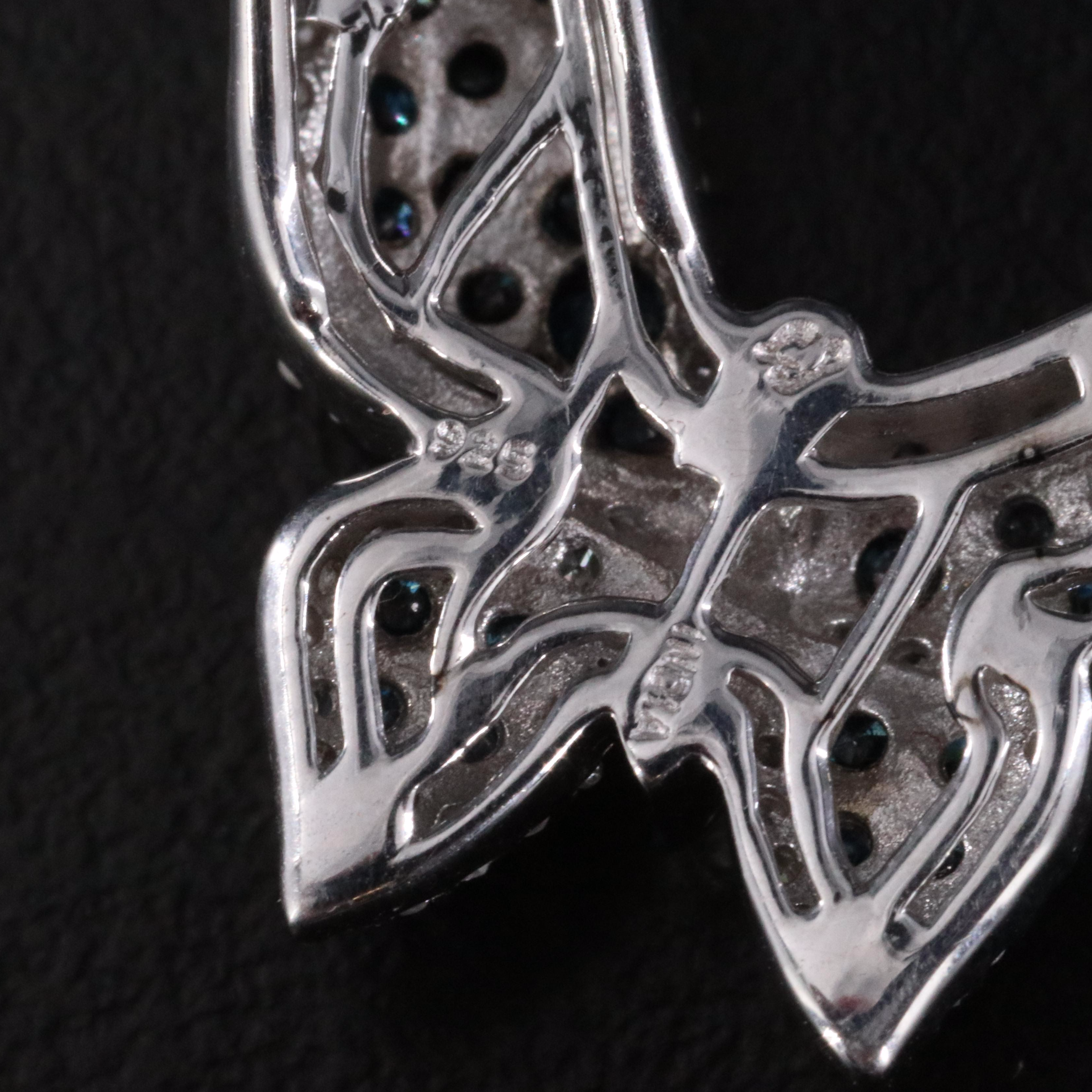 Sterling Diamond Butterfly and Cross Necklaces