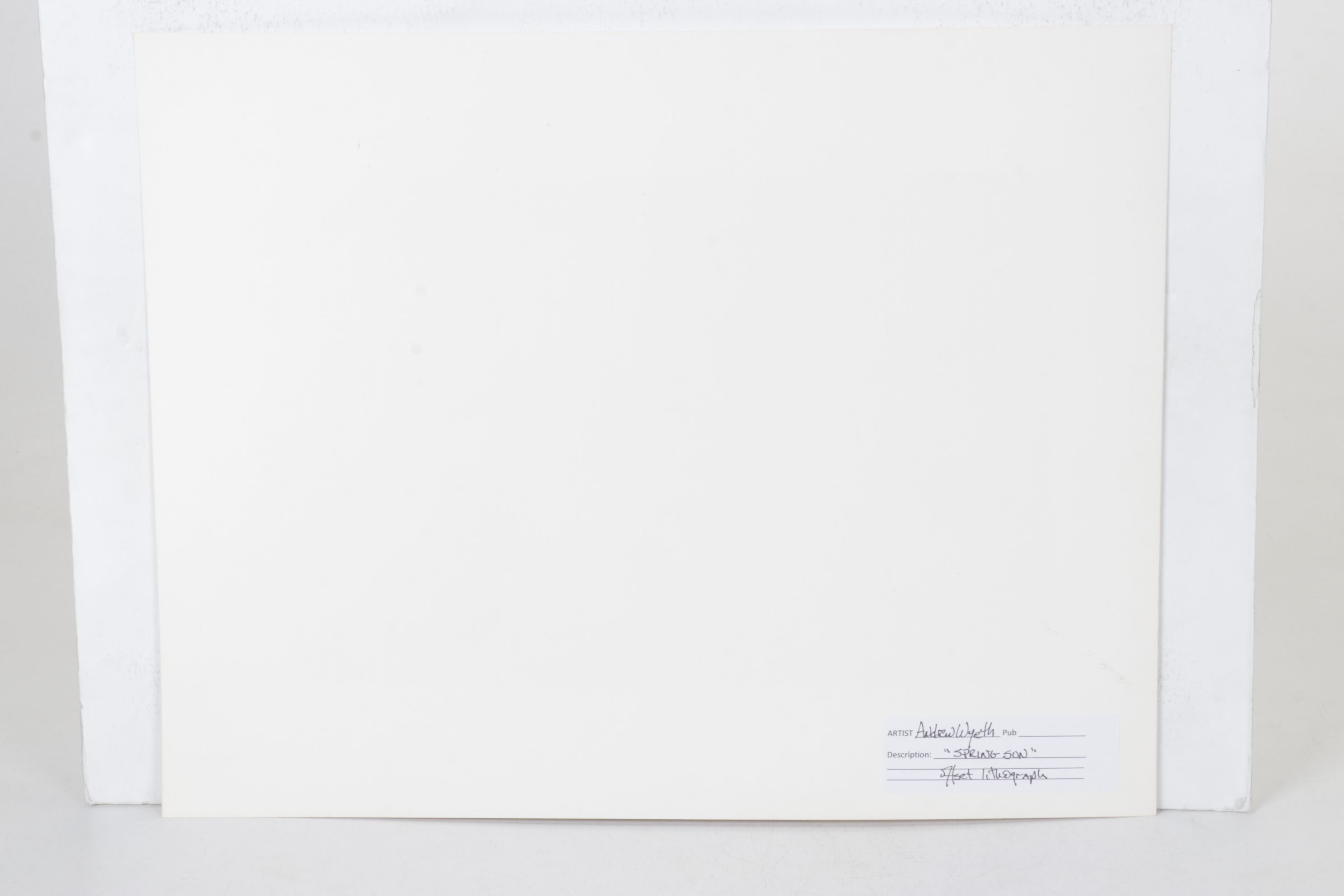 Offset Lithograph after Andrew Wyeth "Spring Sun"