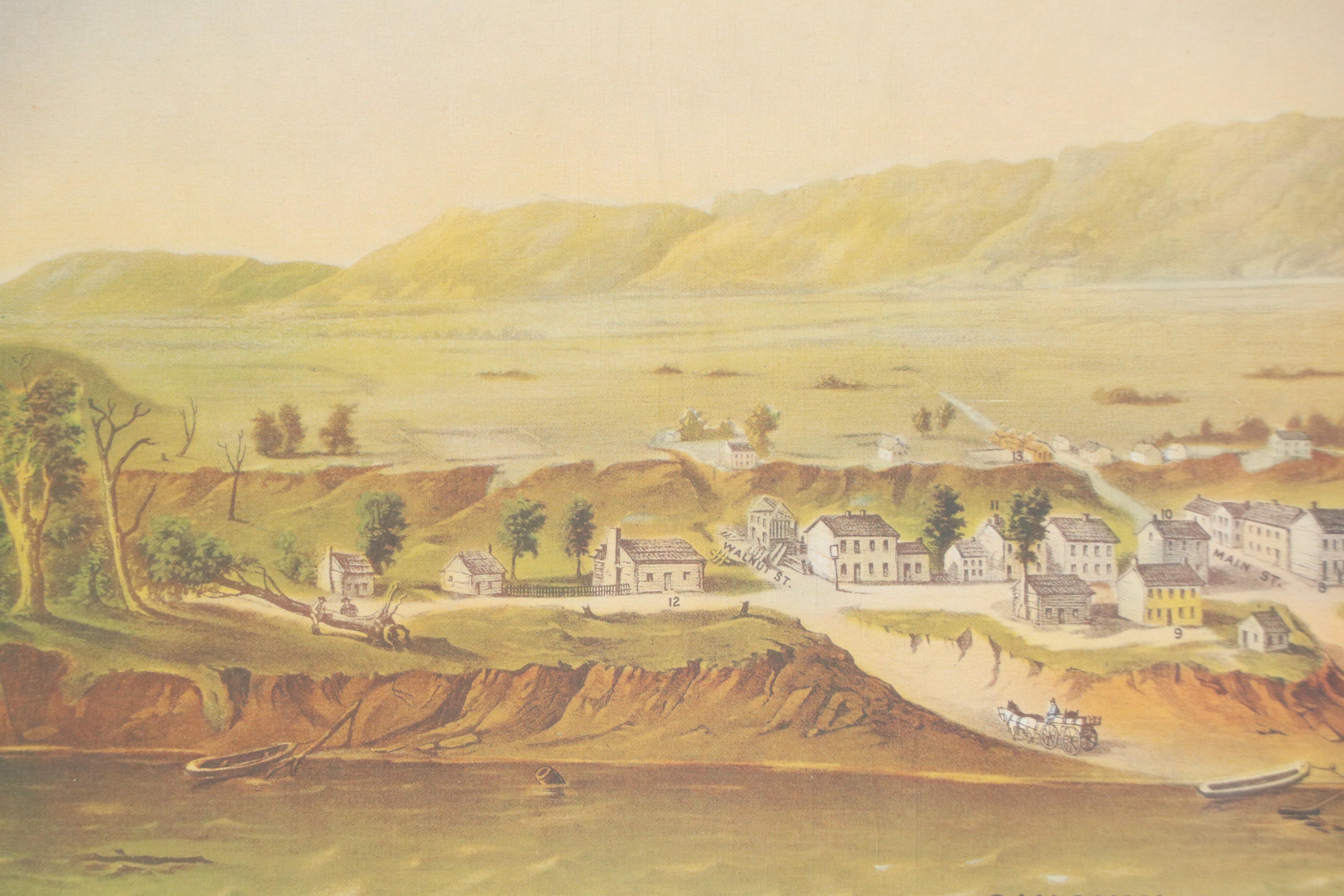 Early Cincinnati-Themed Offset Lithograph Reproductions, Late 20th Century