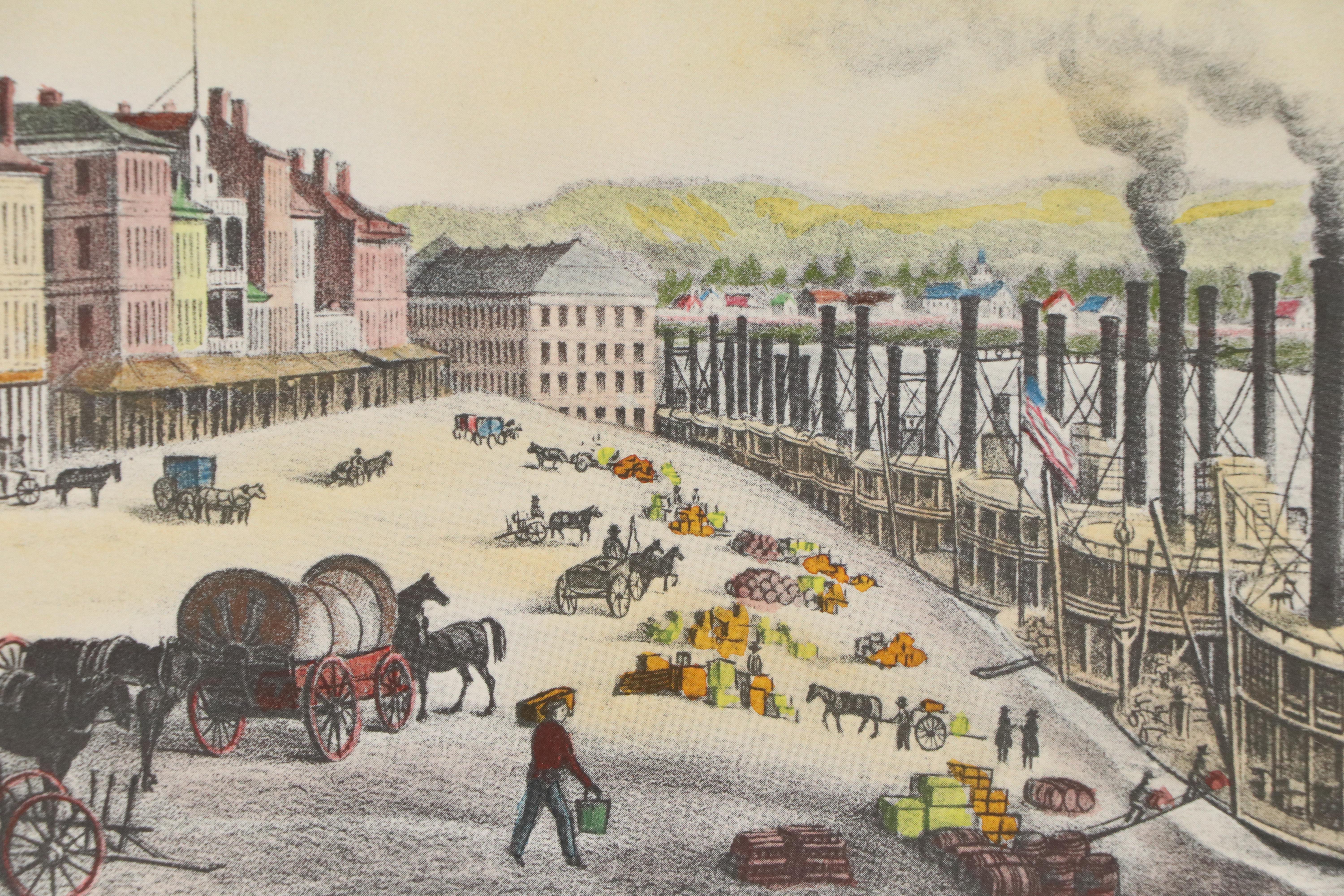 Early Cincinnati-Themed Offset Lithograph Reproductions, Late 20th Century