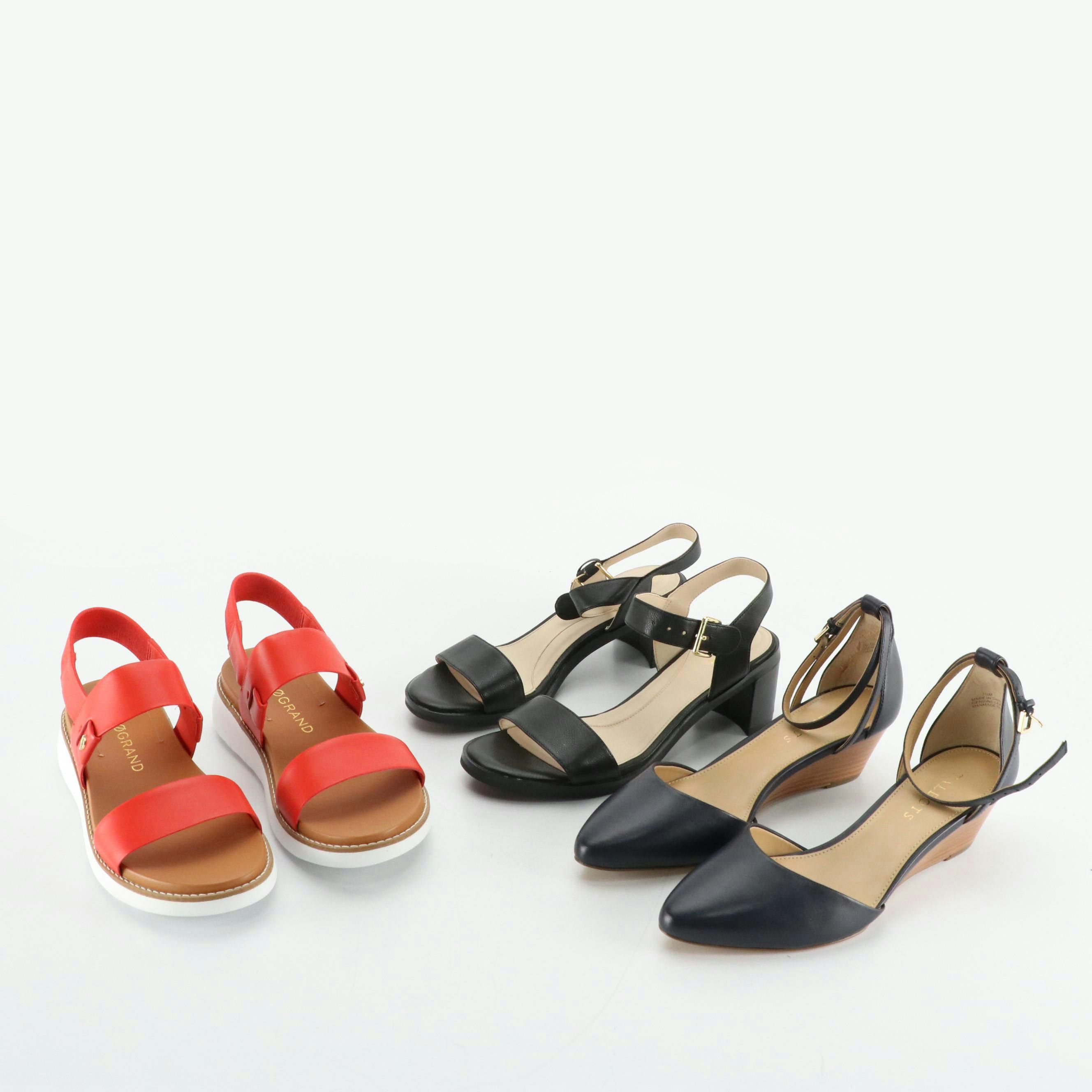 Talbots Laney D'Orsay Wedges, Cole Haan Anette Low Heels and Zeroground Sandals