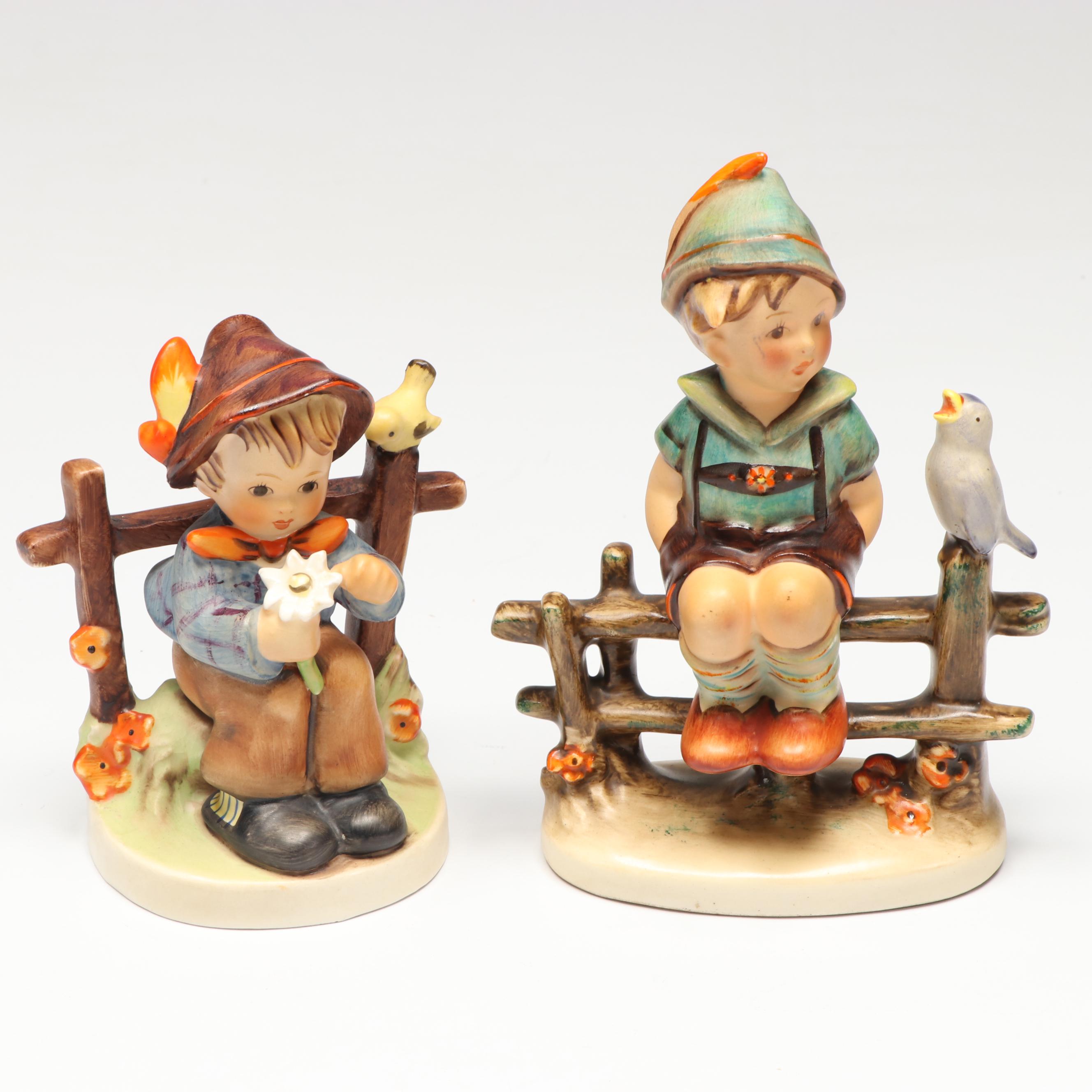 Goebel "Goose Girl," "Wayside Harmony," and More Porcelain Hummel Figurines