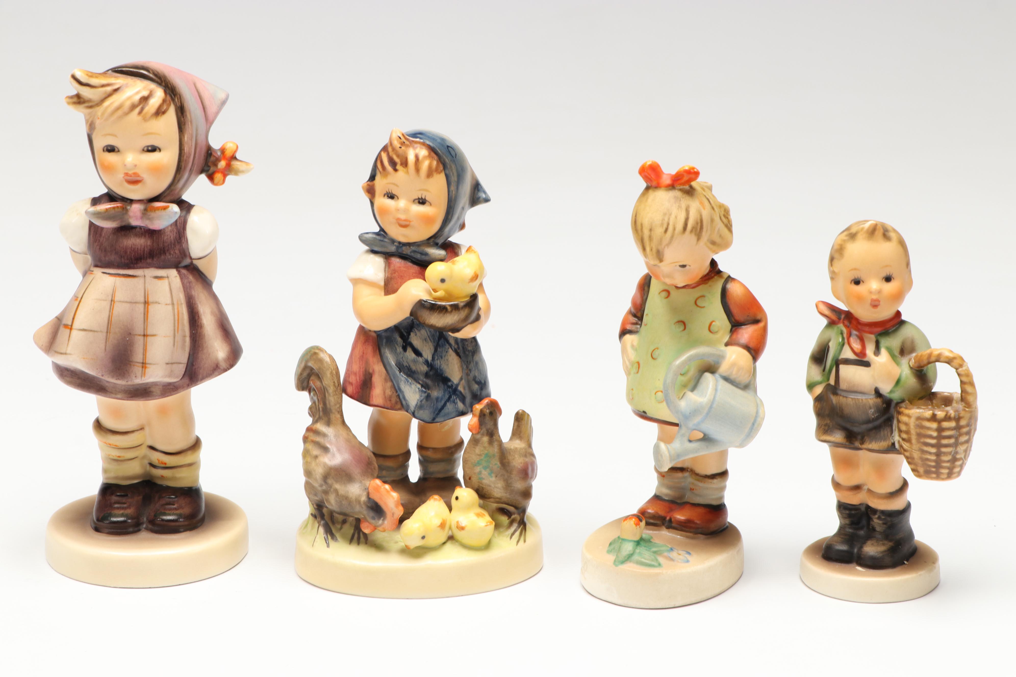 Goebel "Goose Girl," "Wayside Harmony," and More Porcelain Hummel Figurines