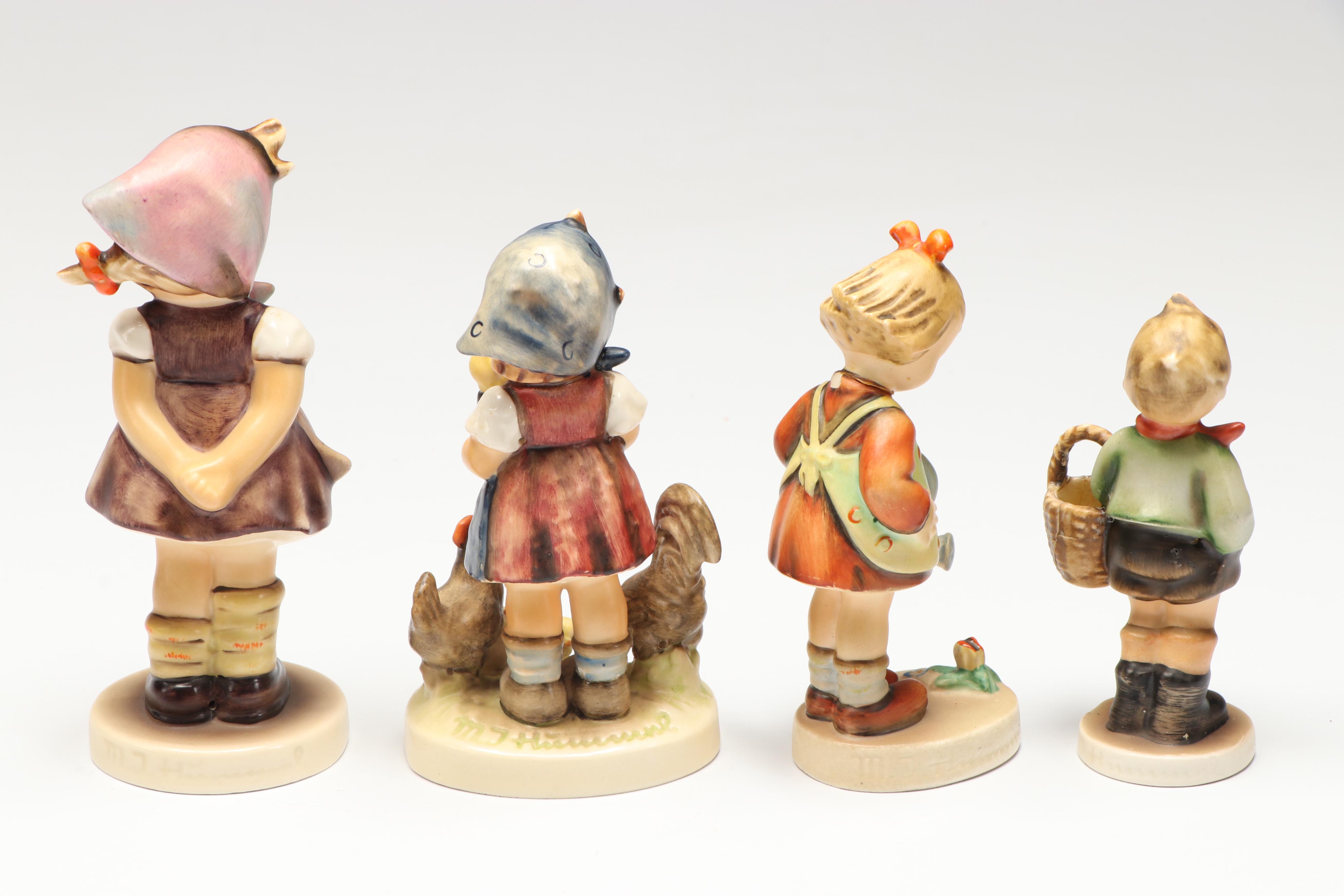 Goebel "Goose Girl," "Wayside Harmony," and More Porcelain Hummel Figurines