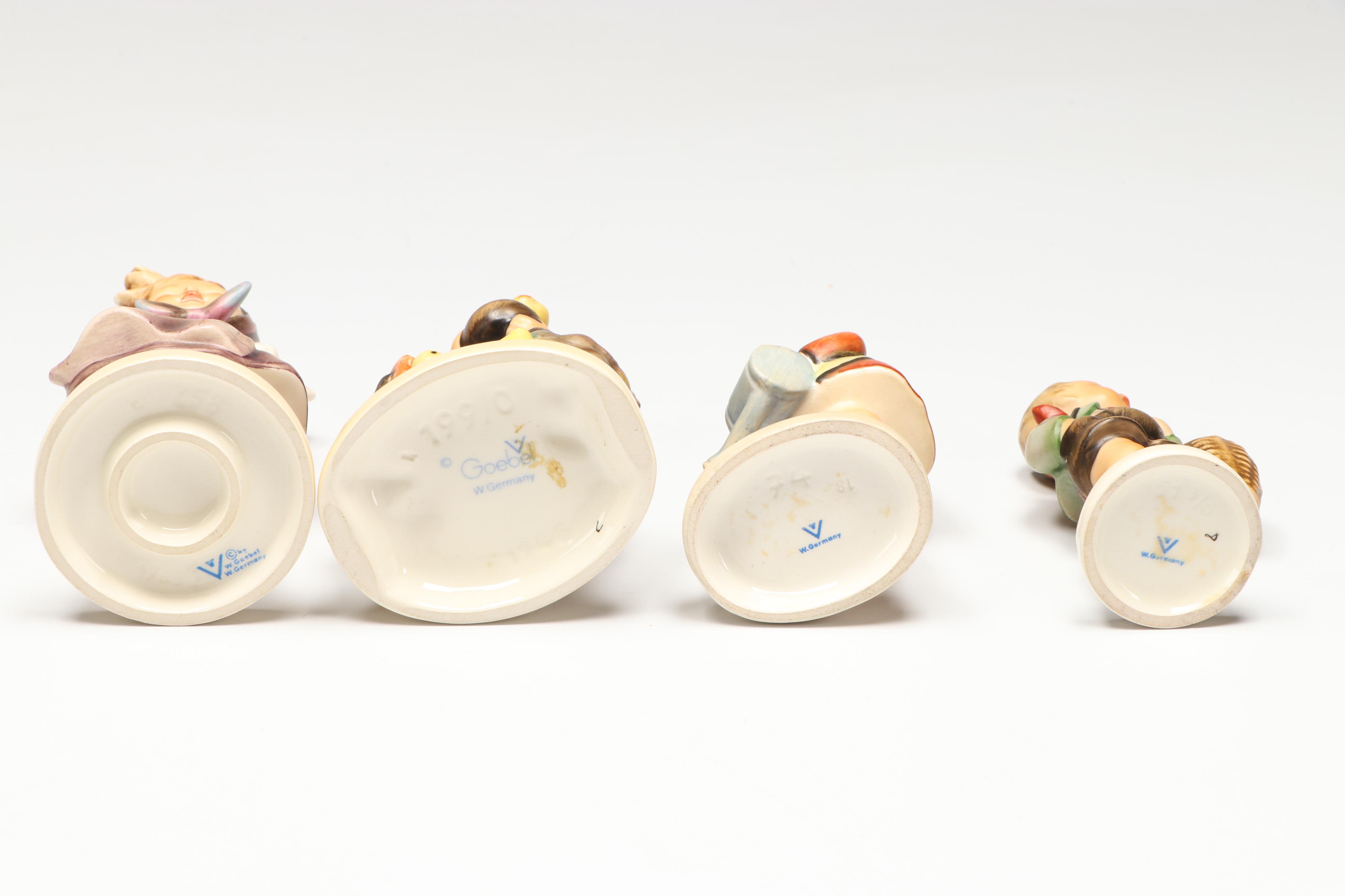 Goebel "Goose Girl," "Wayside Harmony," and More Porcelain Hummel Figurines