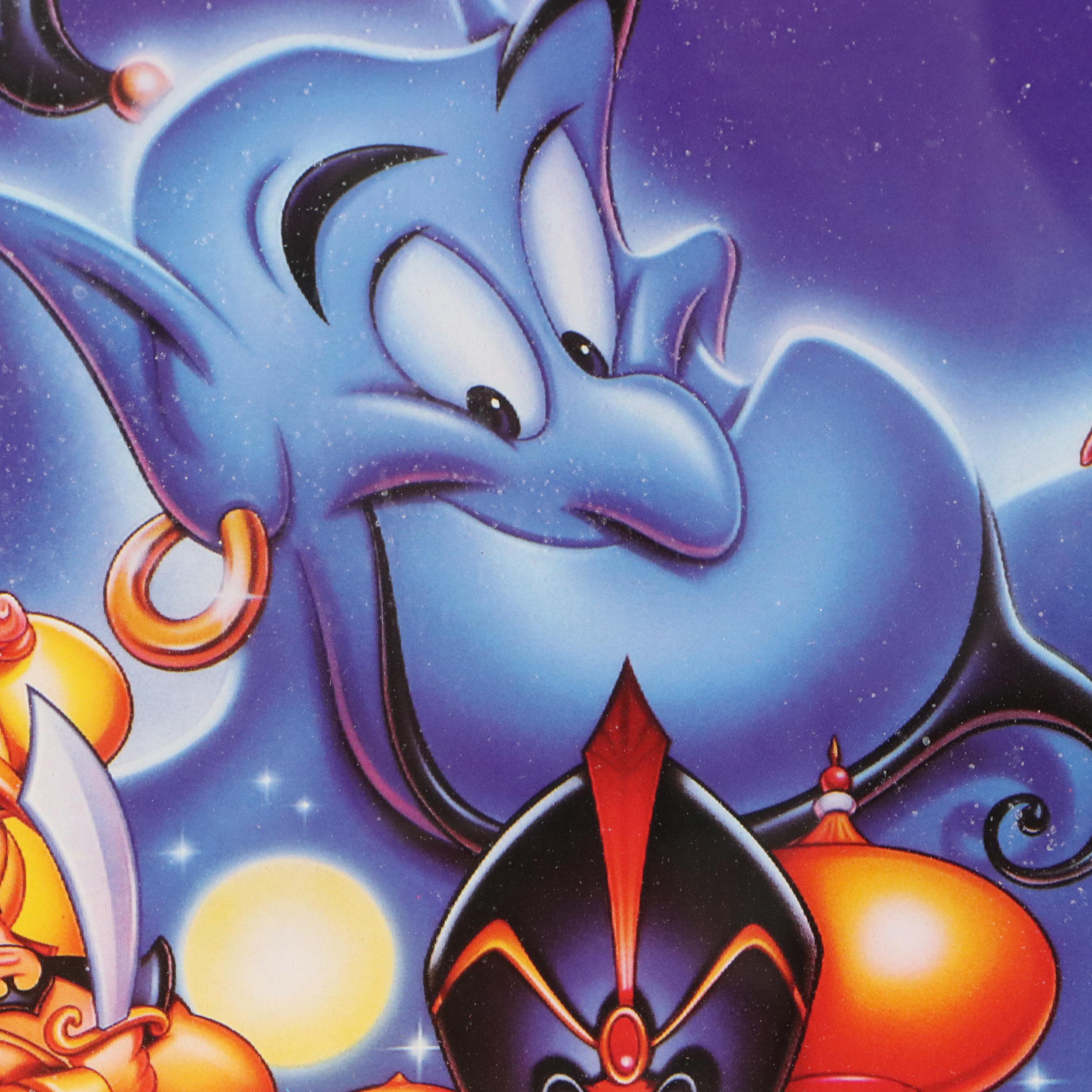 Walt Disney Offset Lithograph "Aladdin" and The Jungle Book Posters