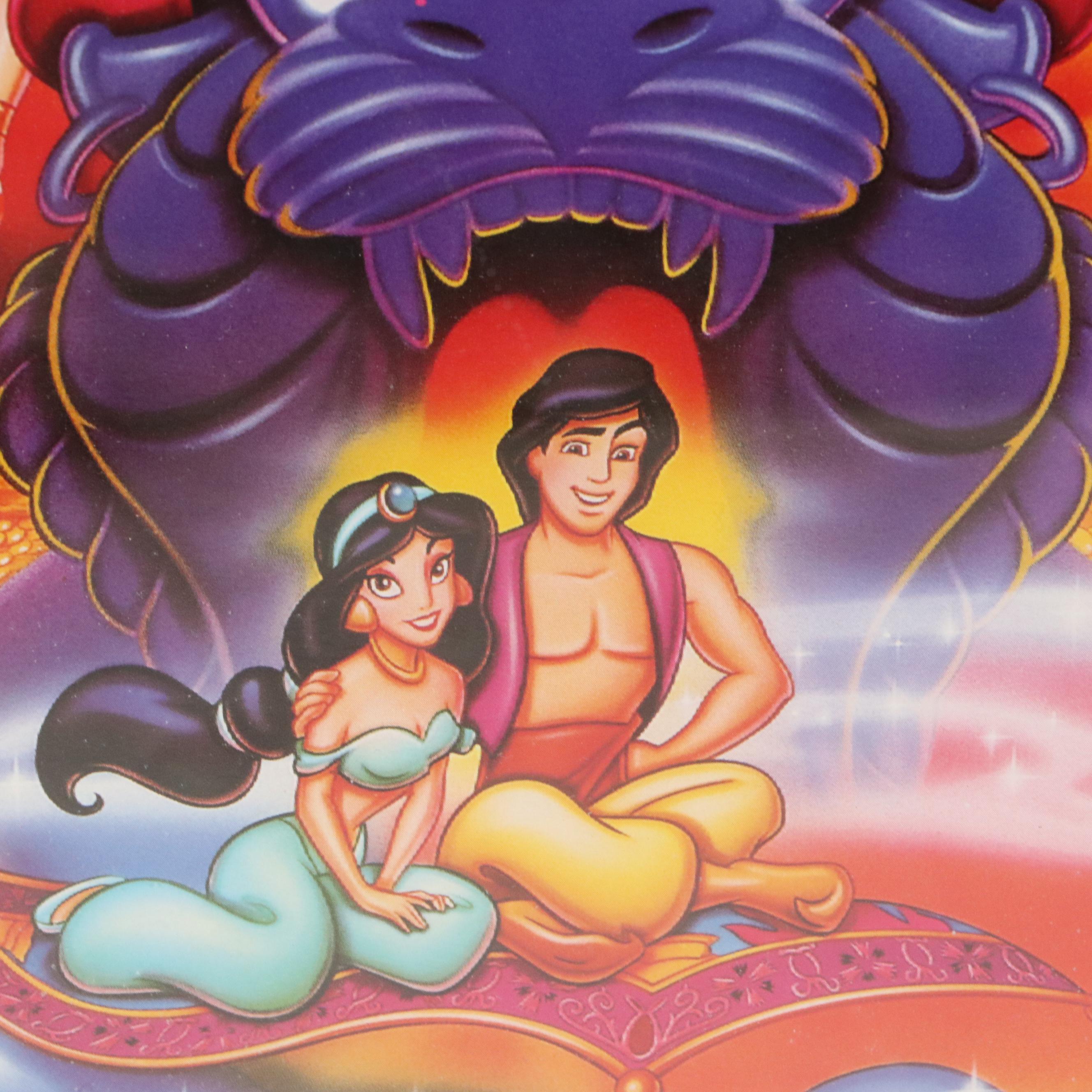 Walt Disney Offset Lithograph "Aladdin" and The Jungle Book Posters