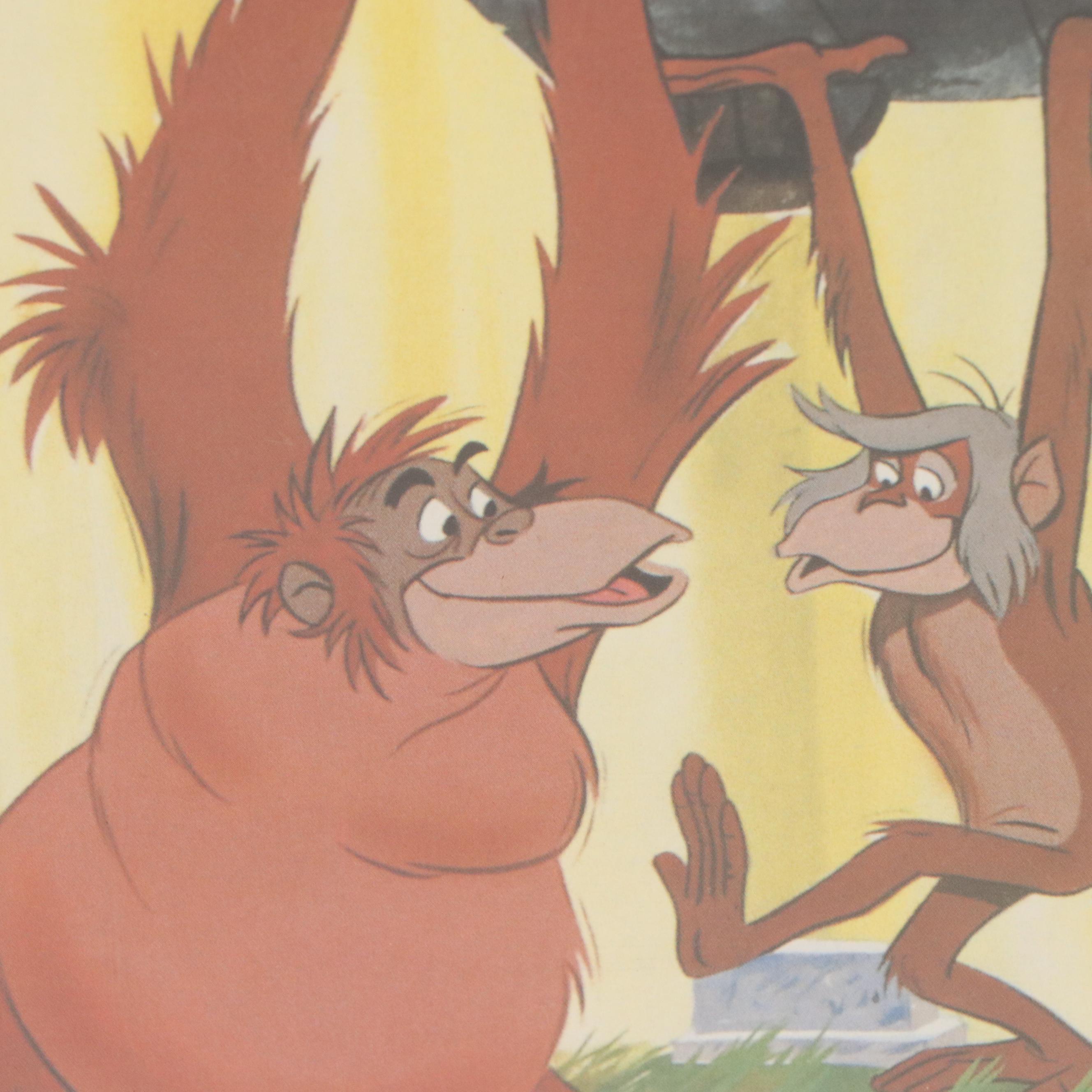 Walt Disney Offset Lithograph "Aladdin" and The Jungle Book Posters