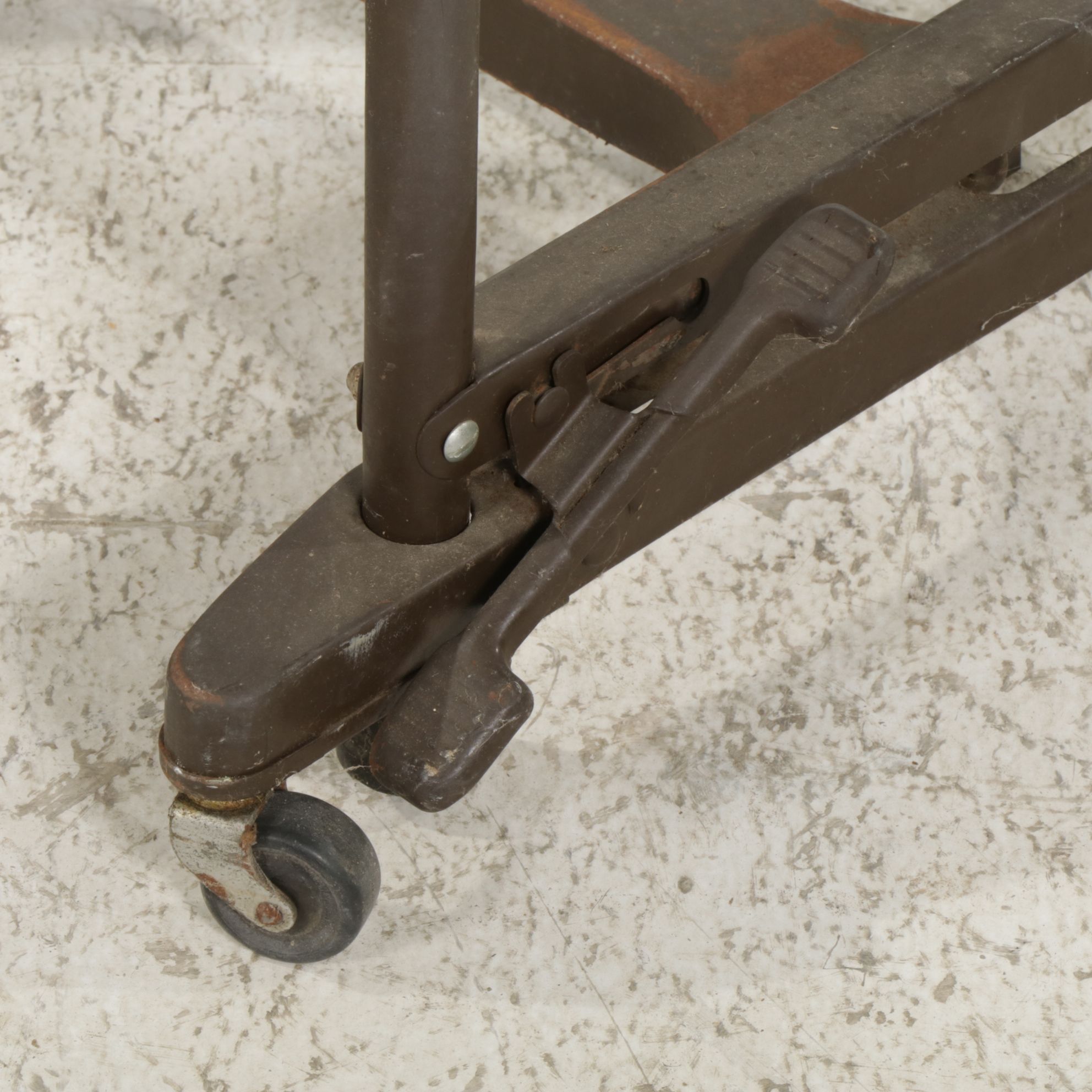 Luxco Industrial Style Rolling Typewriter Table