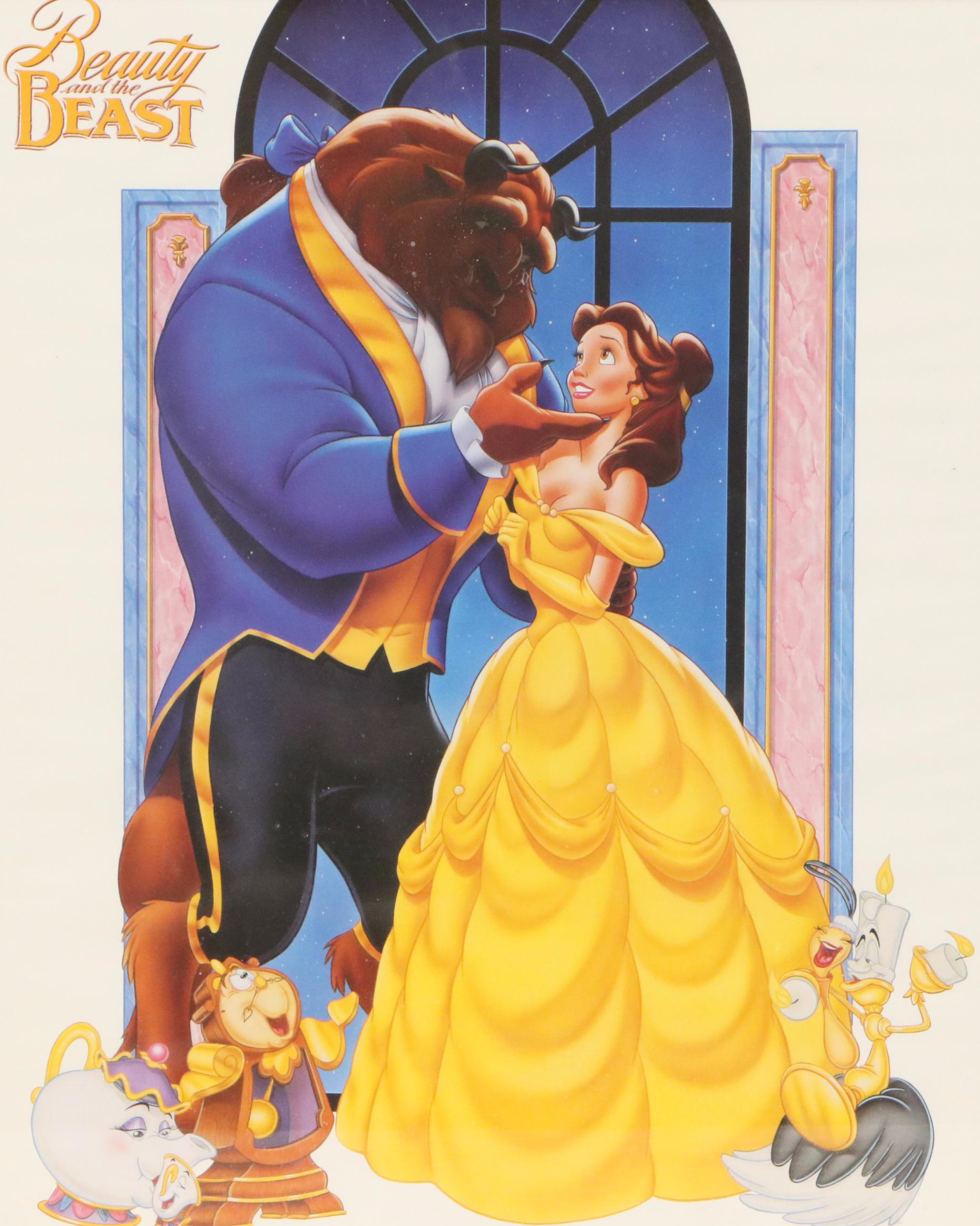 Offset Lithographs "Beauty and the Beast" and "Snow White and the Seven Dwarfs"