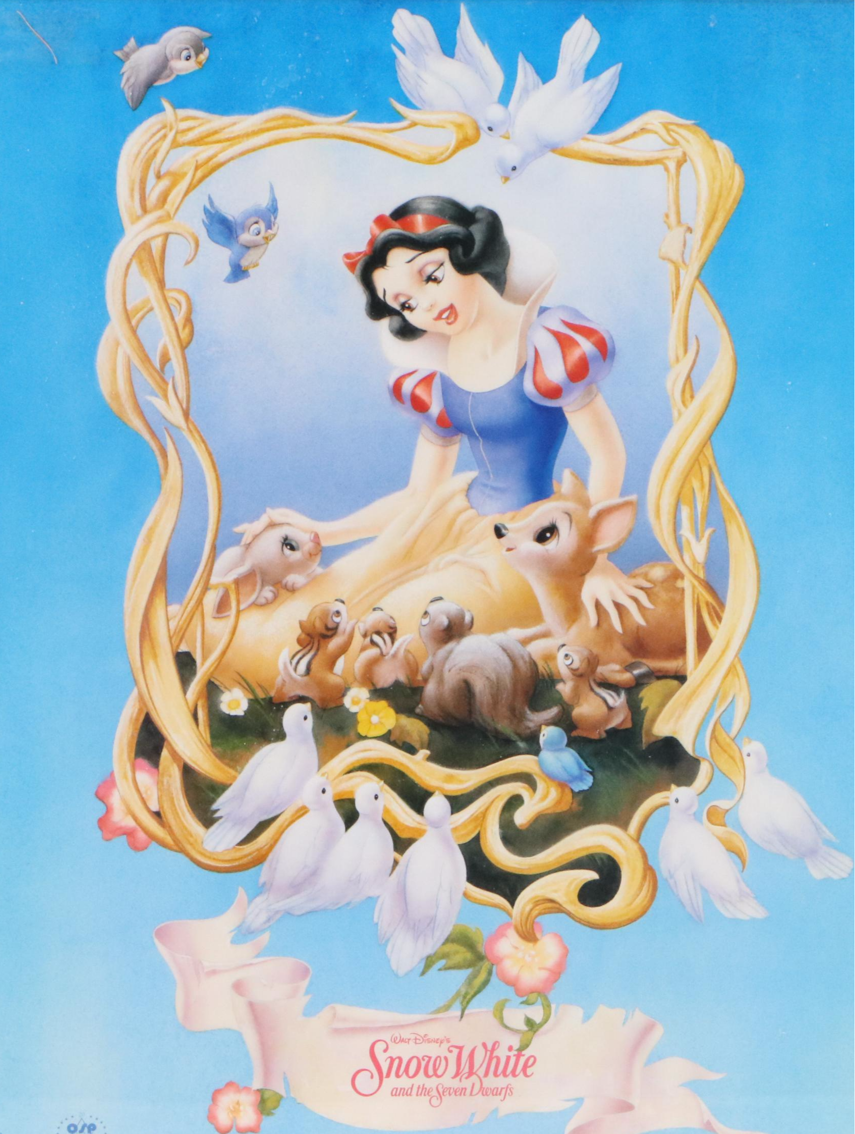 Offset Lithographs "Beauty and the Beast" and "Snow White and the Seven Dwarfs"