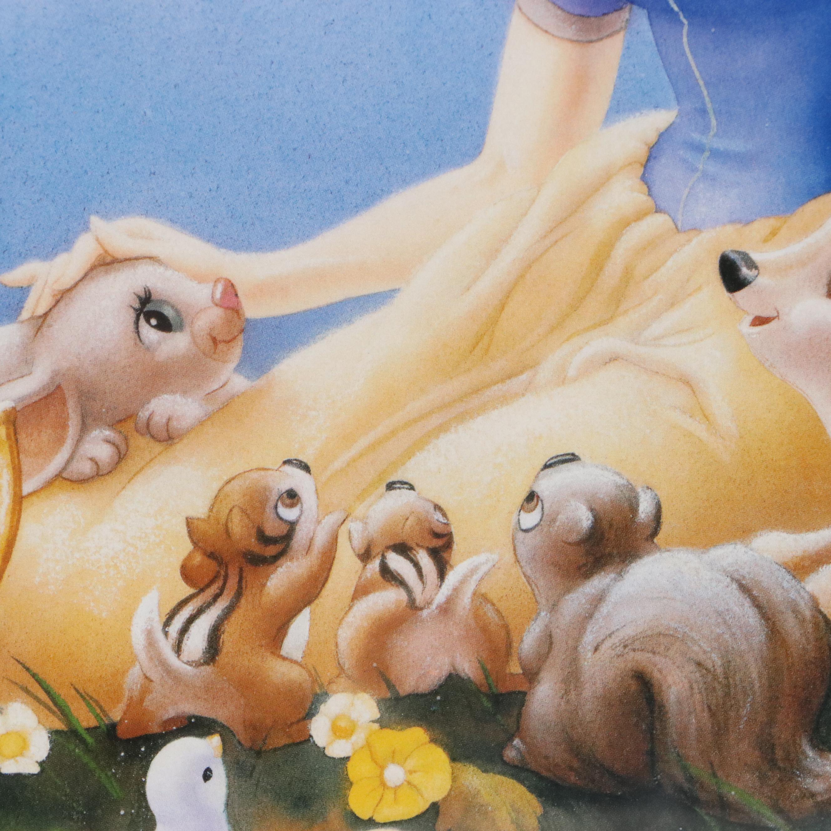 Offset Lithographs "Beauty and the Beast" and "Snow White and the Seven Dwarfs"