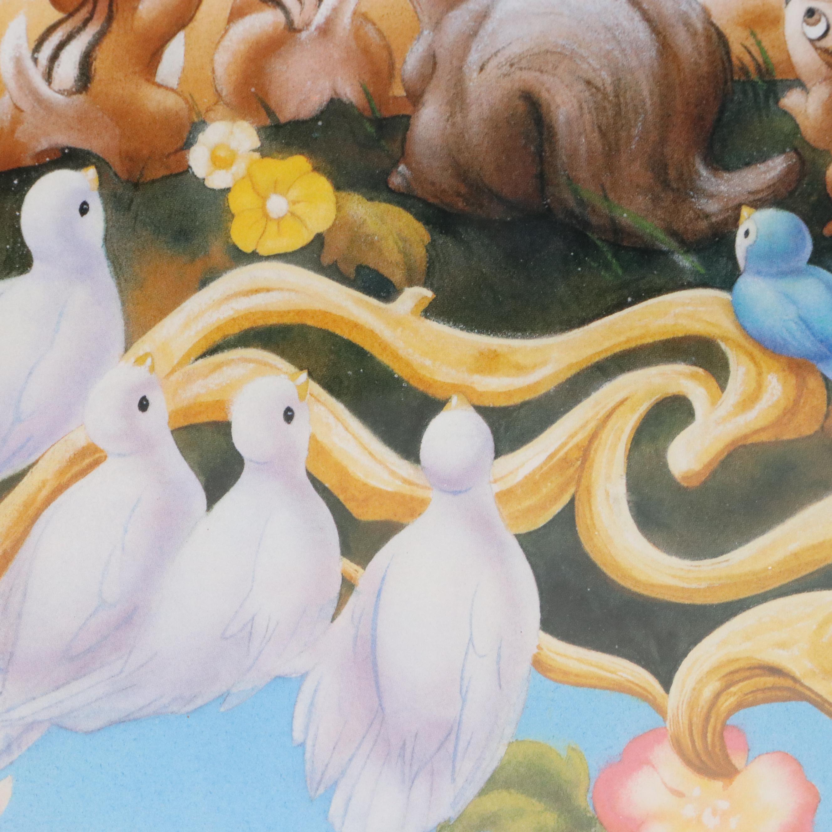 Offset Lithographs "Beauty and the Beast" and "Snow White and the Seven Dwarfs"