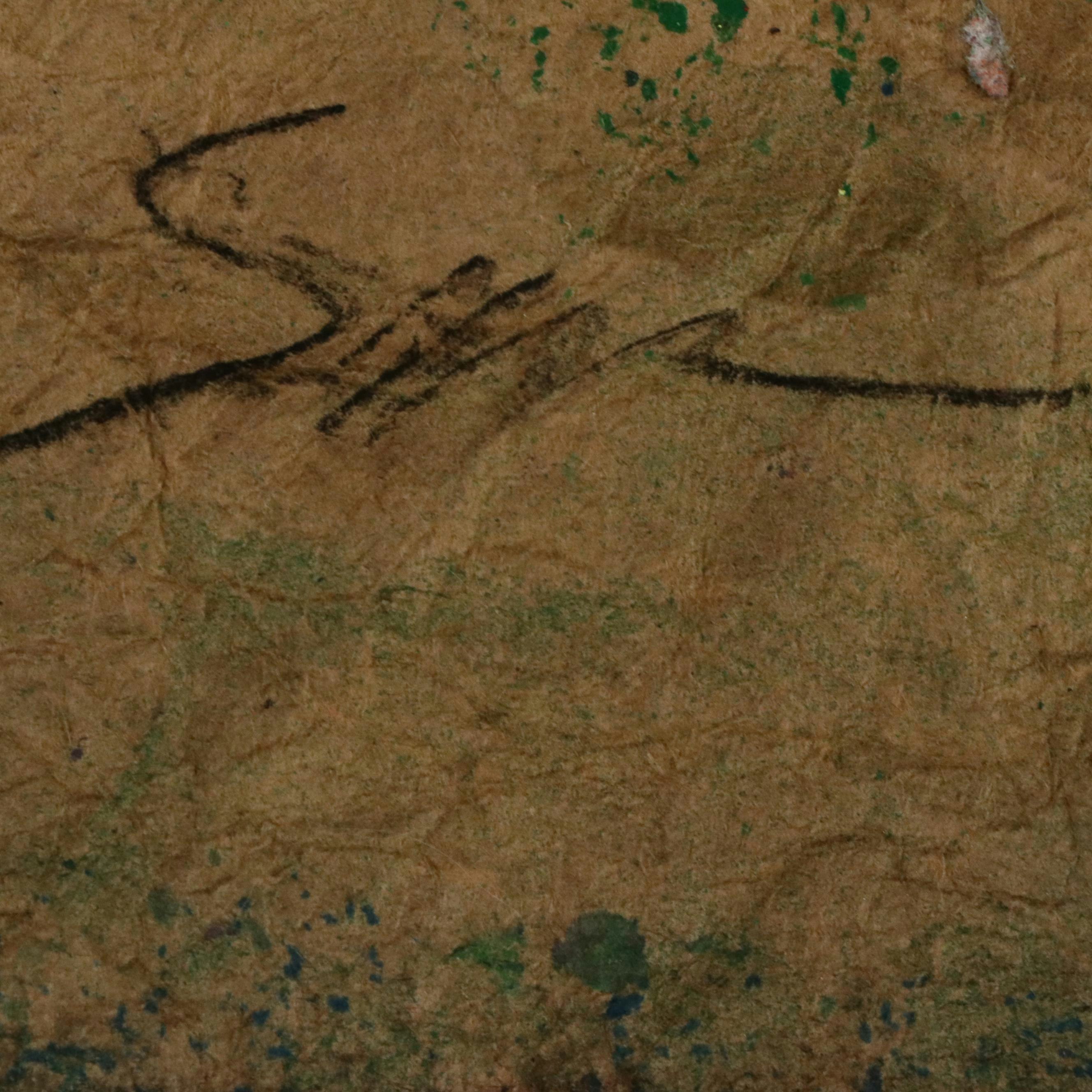 Sam Gilliam Mixed Media Abstract Painting