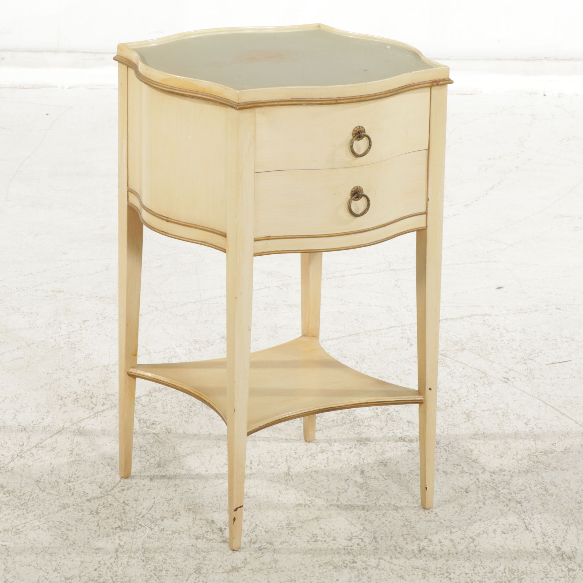 Imperial Furniture Painted Mahogany French Provincial Style Nightstand