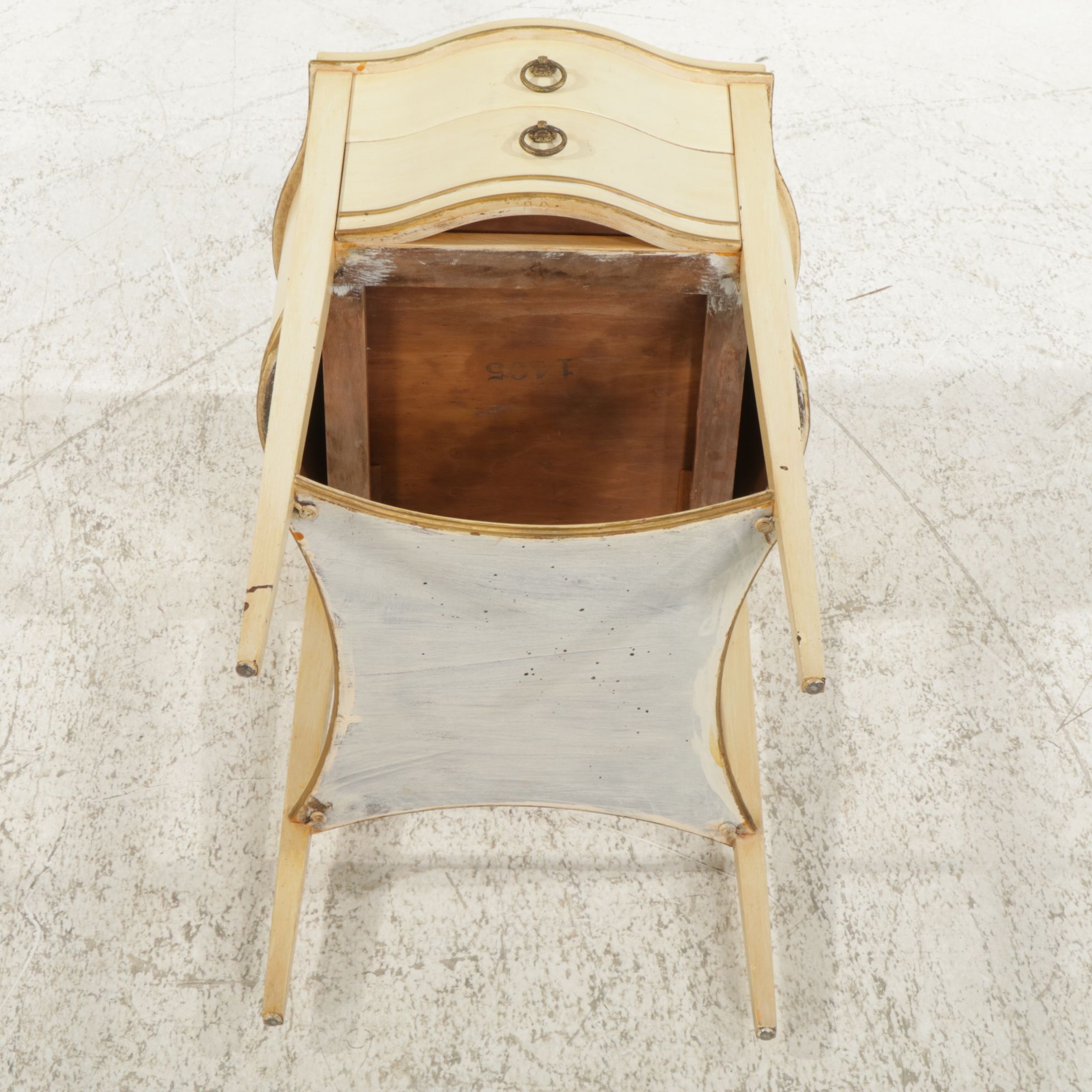 Imperial Furniture Painted Mahogany French Provincial Style Nightstand