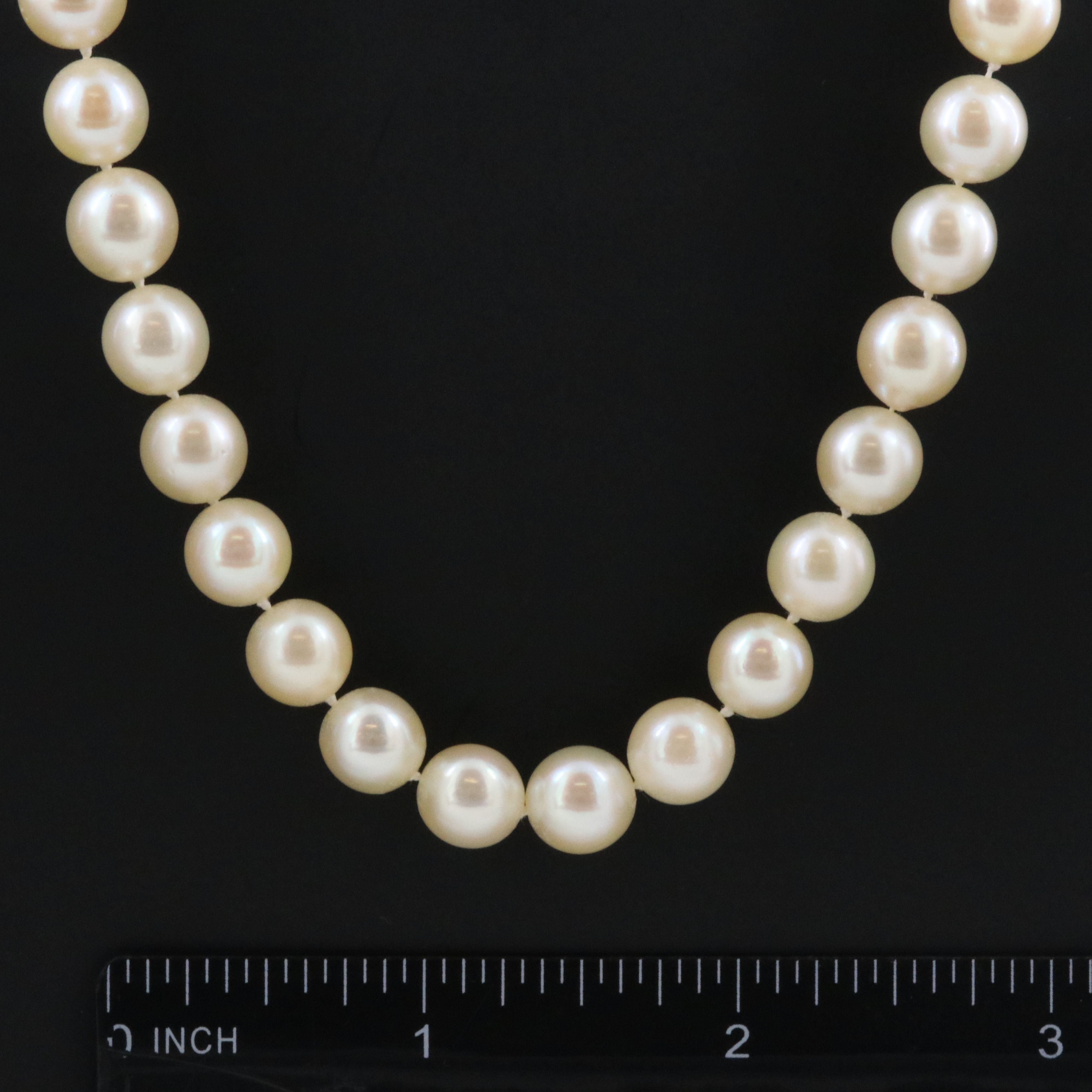 Pearl Necklace with 14K Clasp
