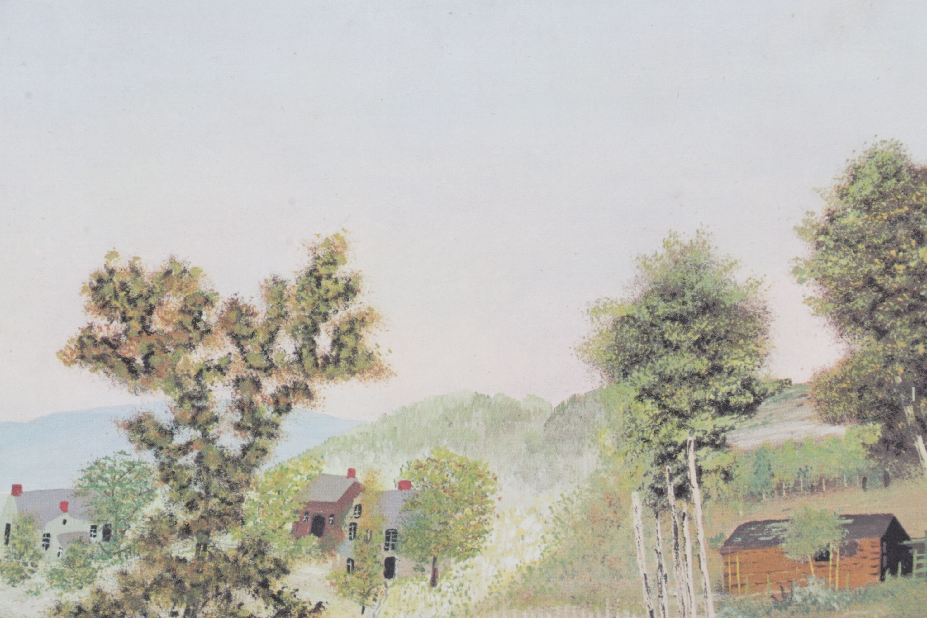 Grandma Moses Offset Lithograph "Mary and the Little Lamb," 1948