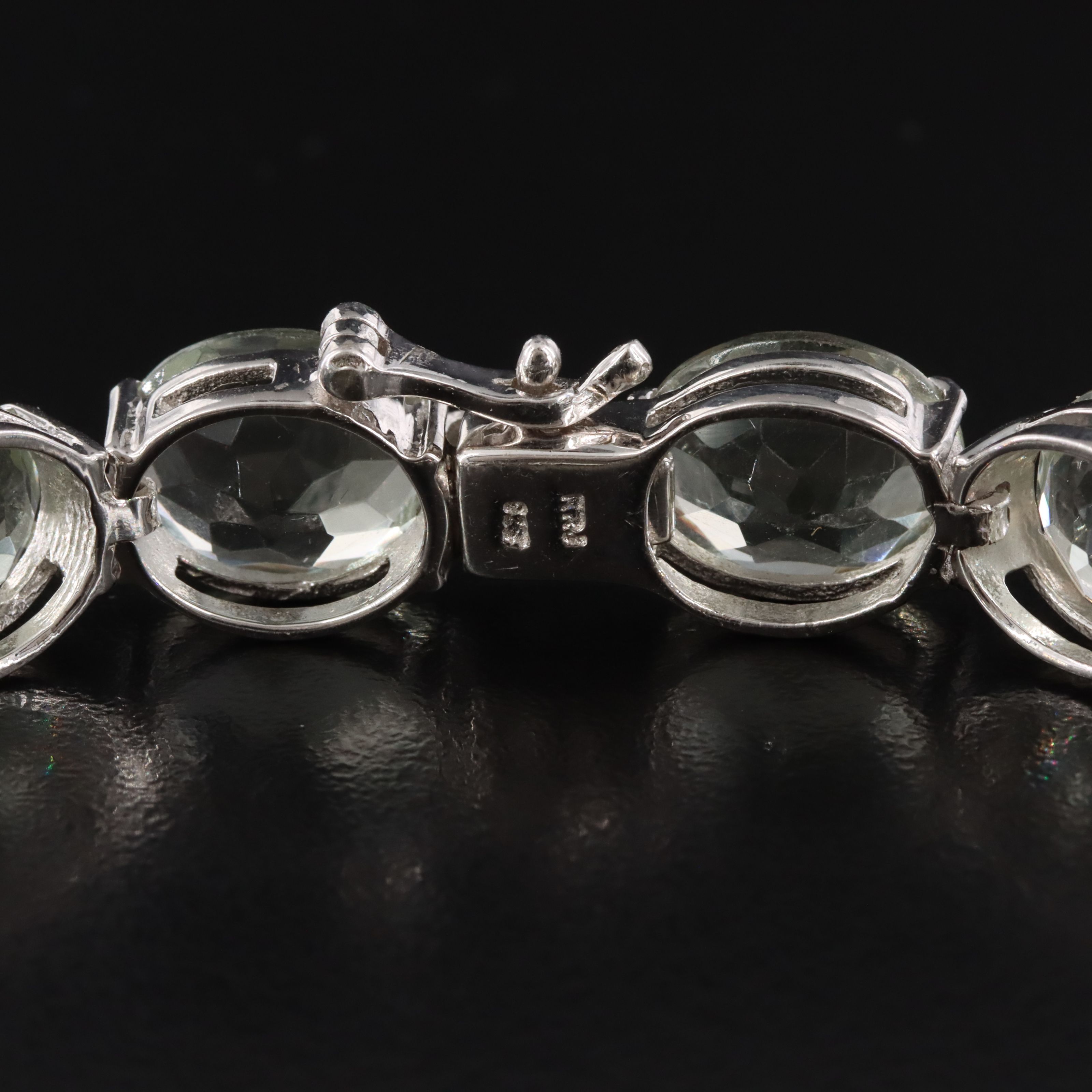 Sterling Prasiolite Bracelet