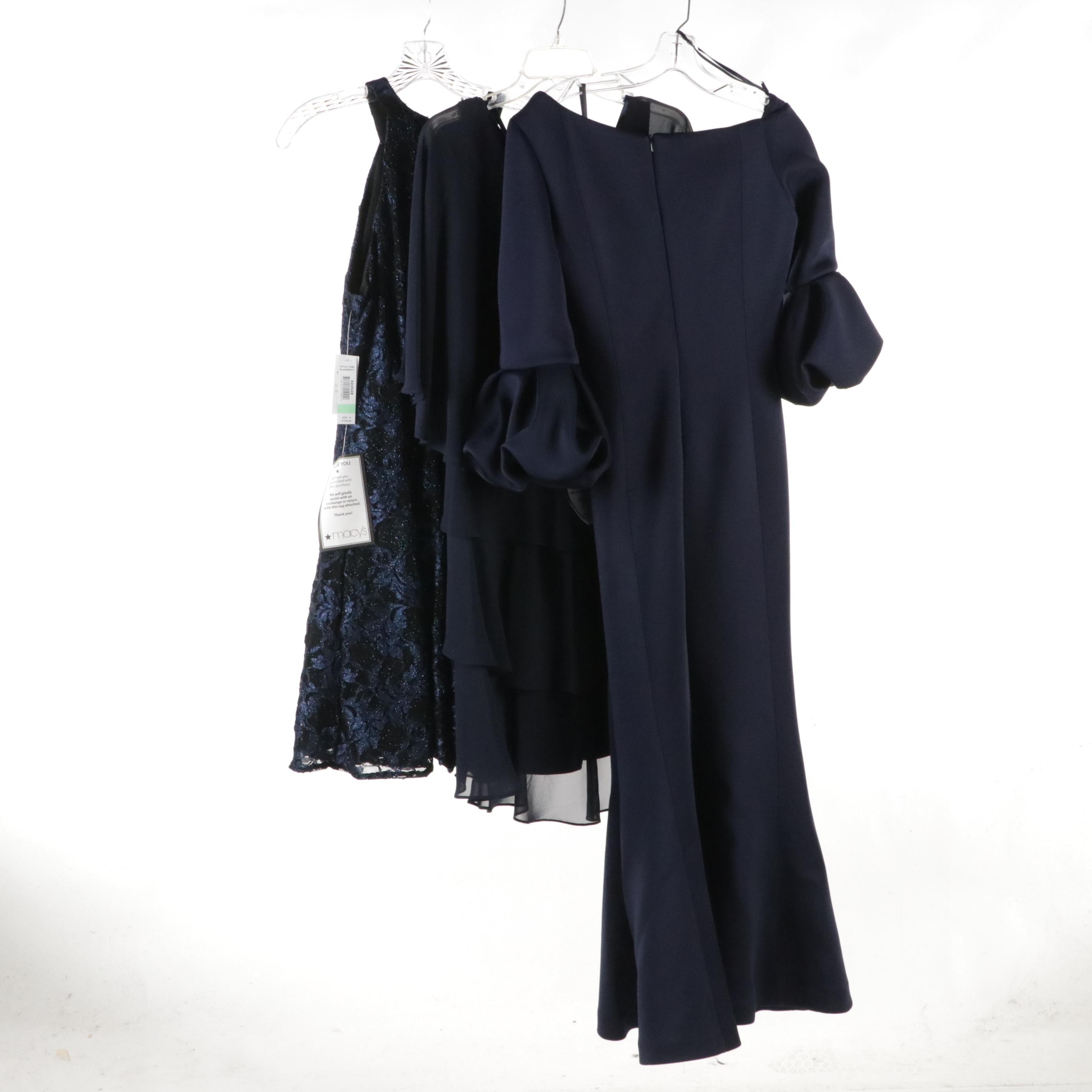 Nightway Glittery Lace Mini Dress, Jovani Navy Draped Evening Dress, Other Dress