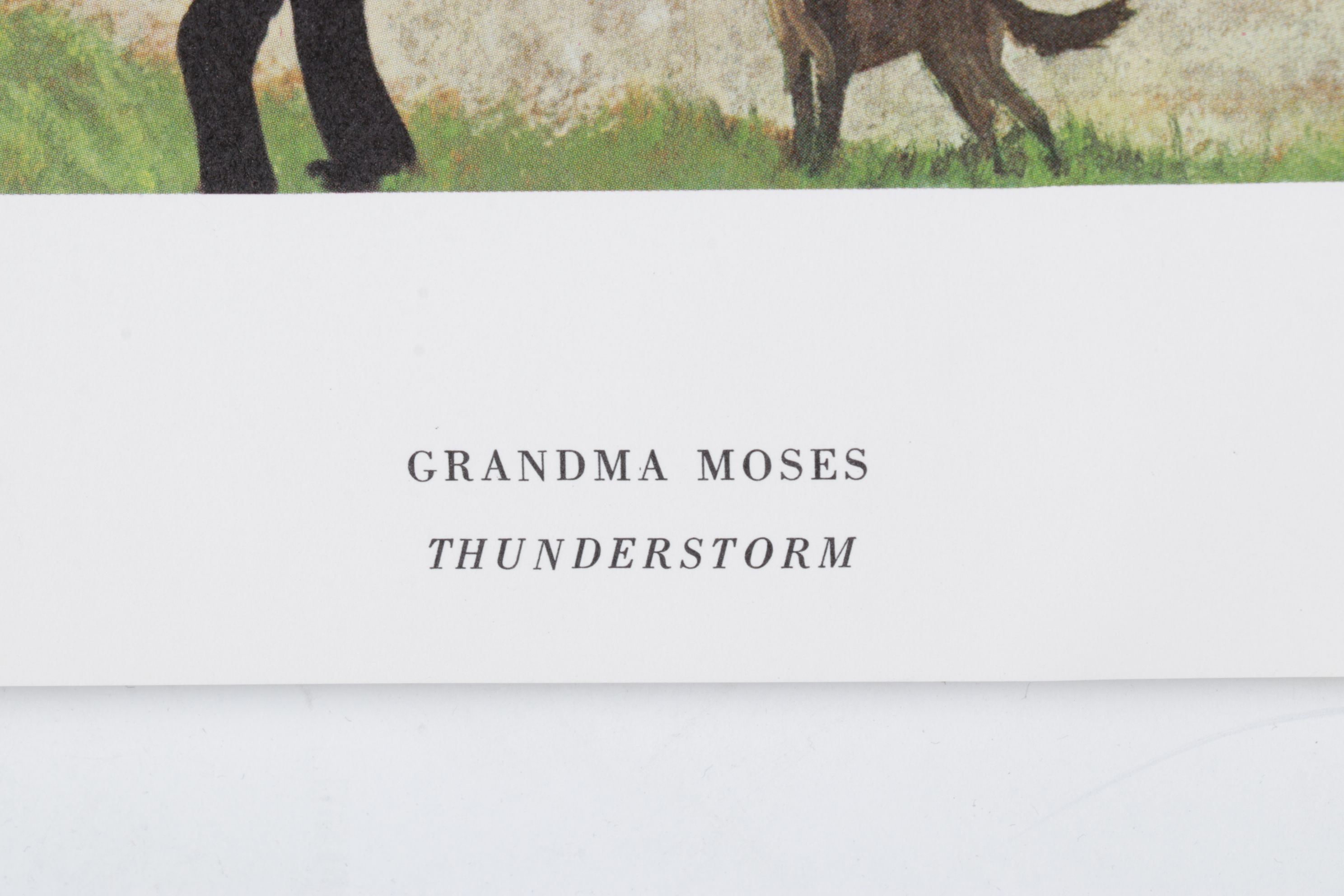 Grandma Moses Offset Ligthograph "Thunderstorm," 1951