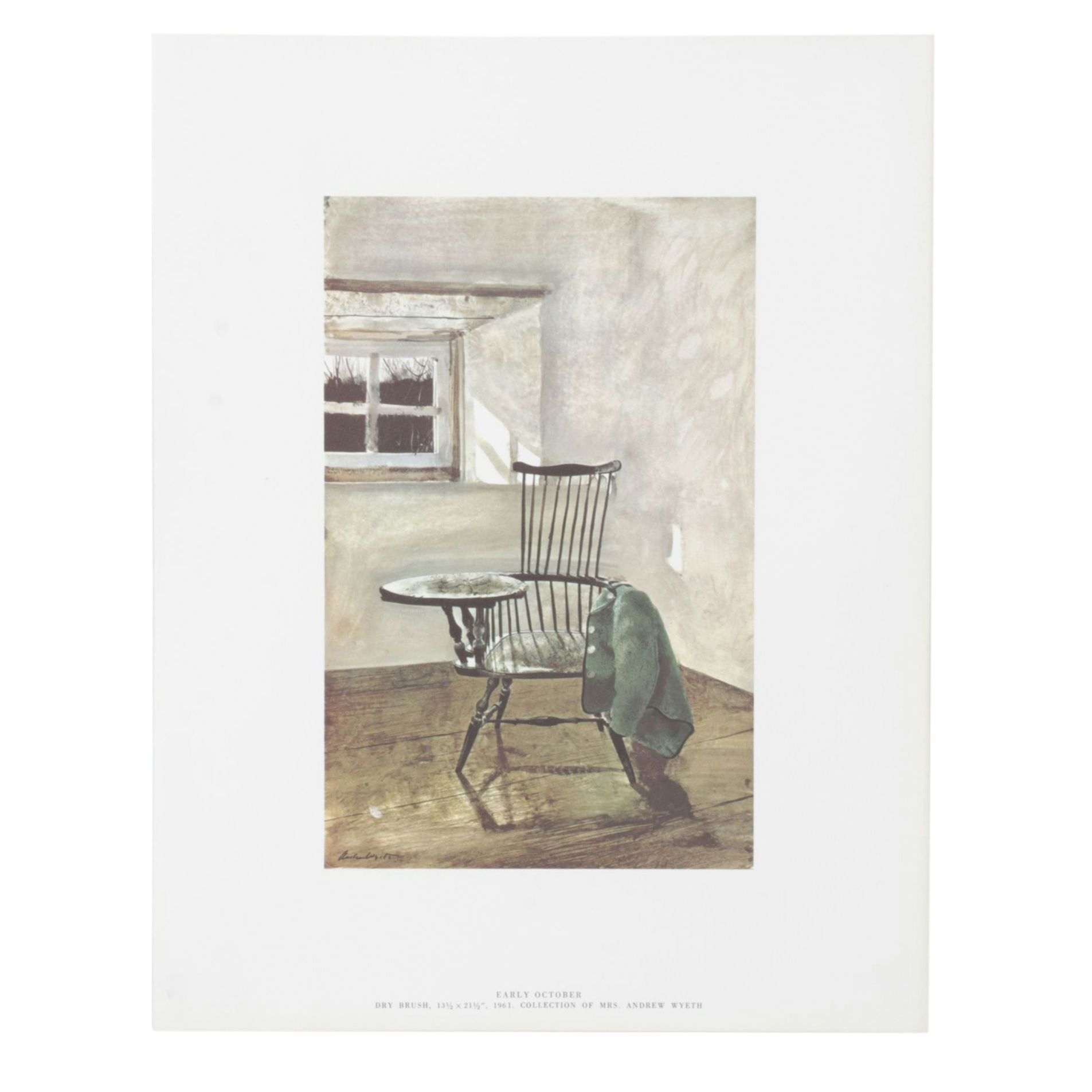 Offset Lithograph after Andrew Wyeth "Early October"
