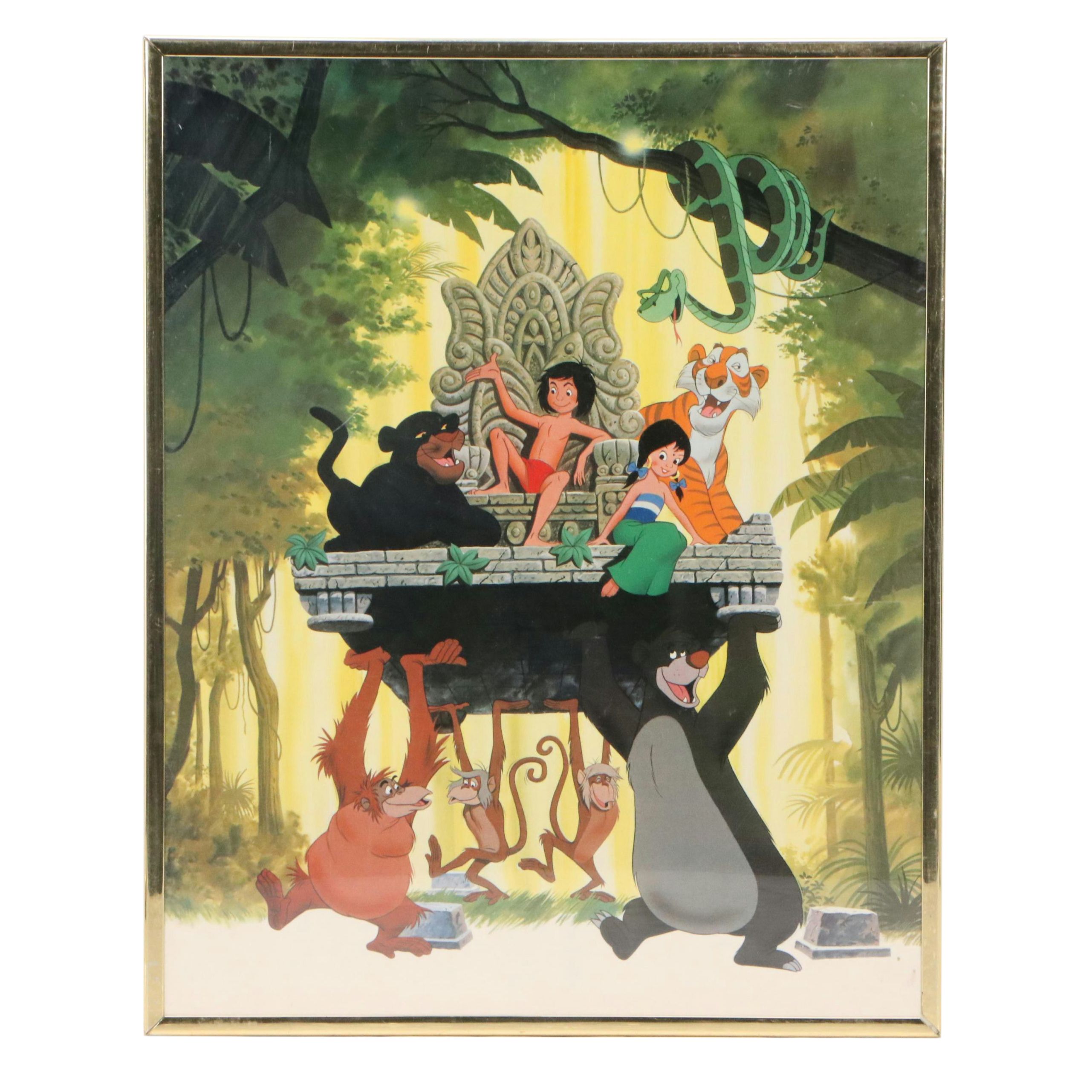 Walt Disney Offset Lithograph "Aladdin" and The Jungle Book Posters