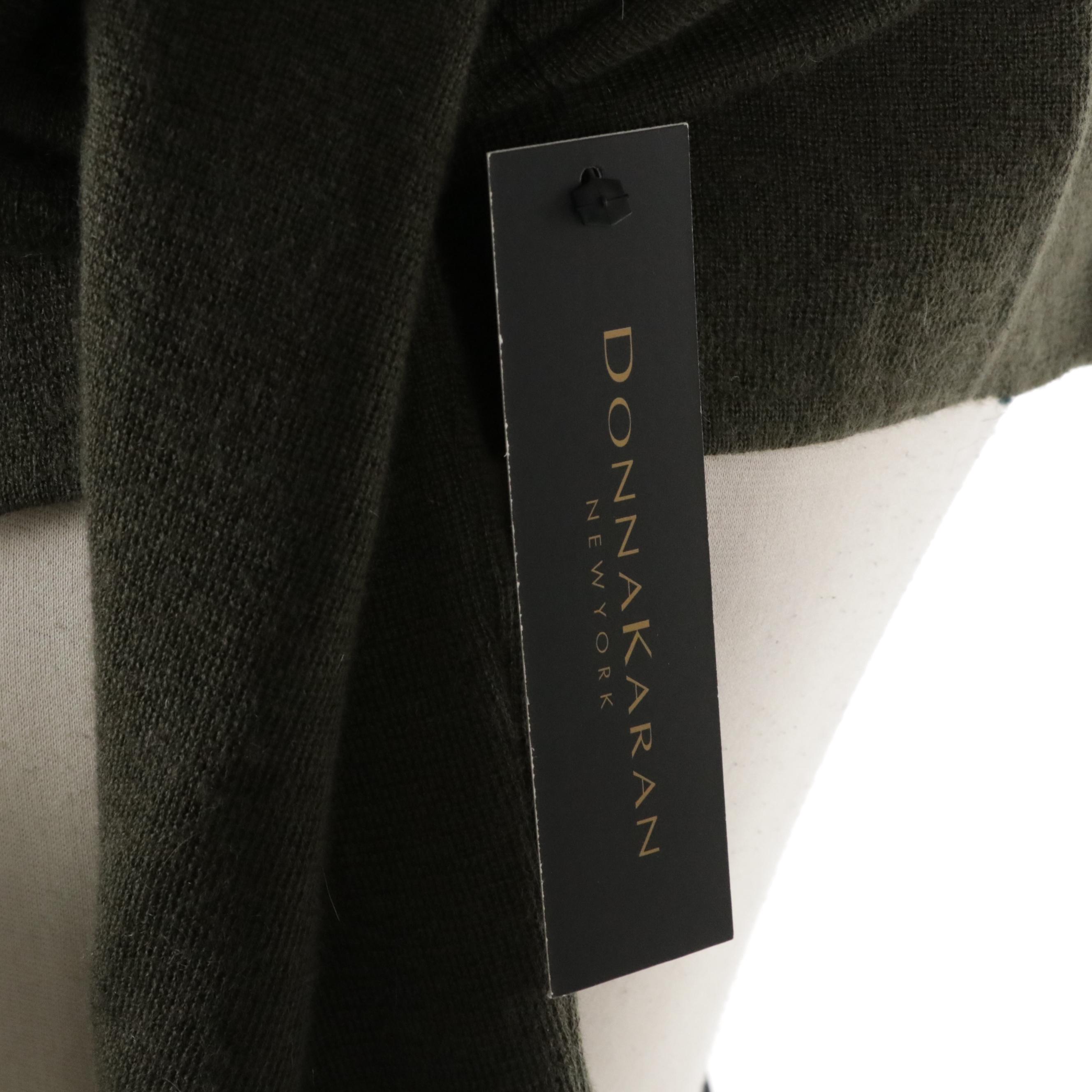 Donna Karan New York Cashmere Coat and Turtleneck Sweater with Flat-Front Pants