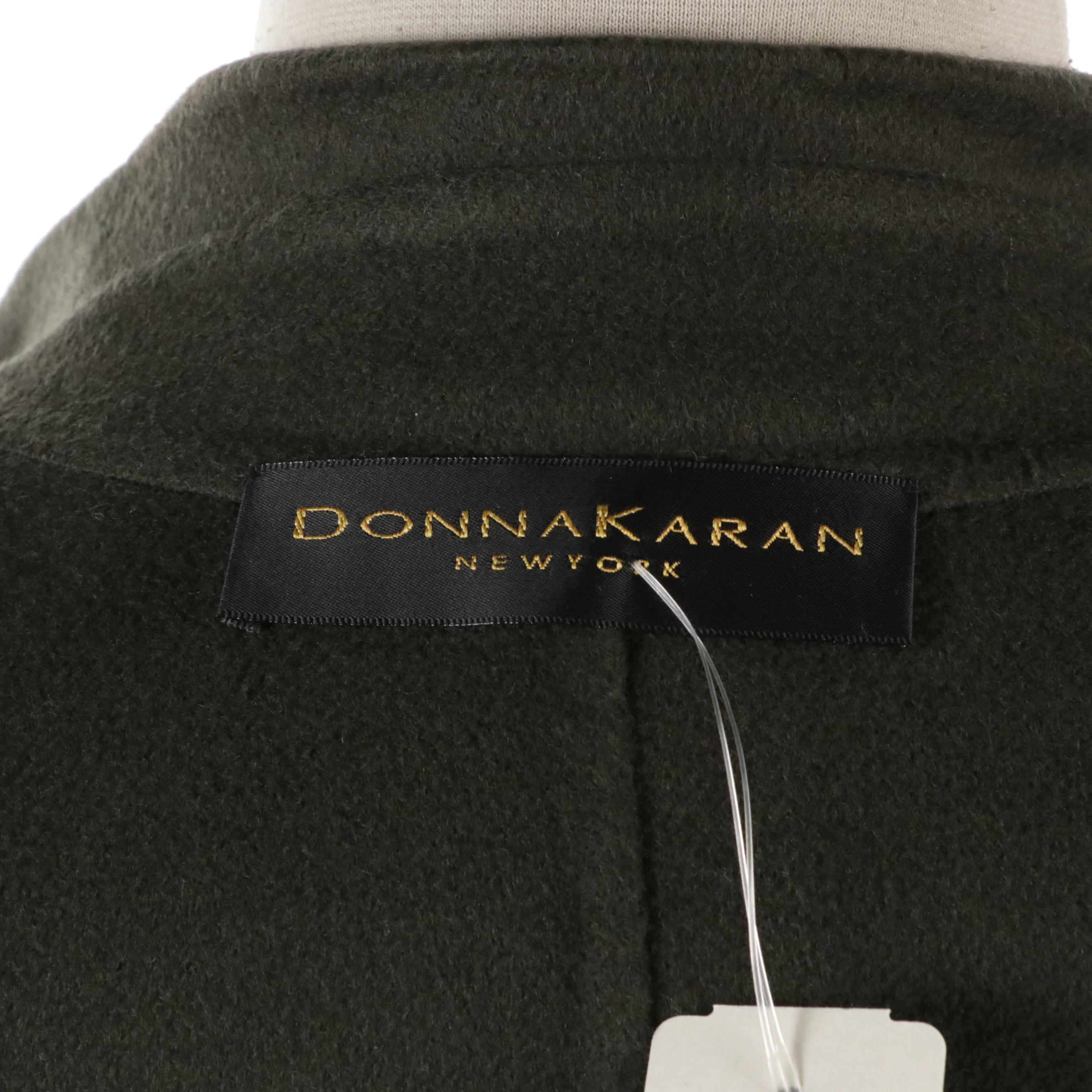 Donna Karan New York Cashmere Coat and Turtleneck Sweater with Flat-Front Pants