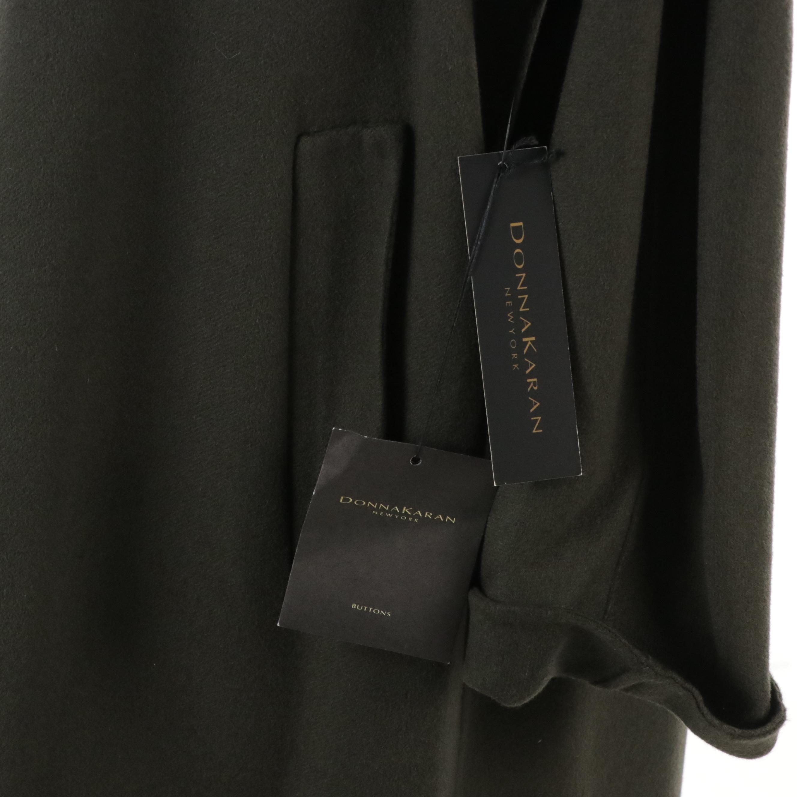 Donna Karan New York Cashmere Coat and Turtleneck Sweater with Flat-Front Pants